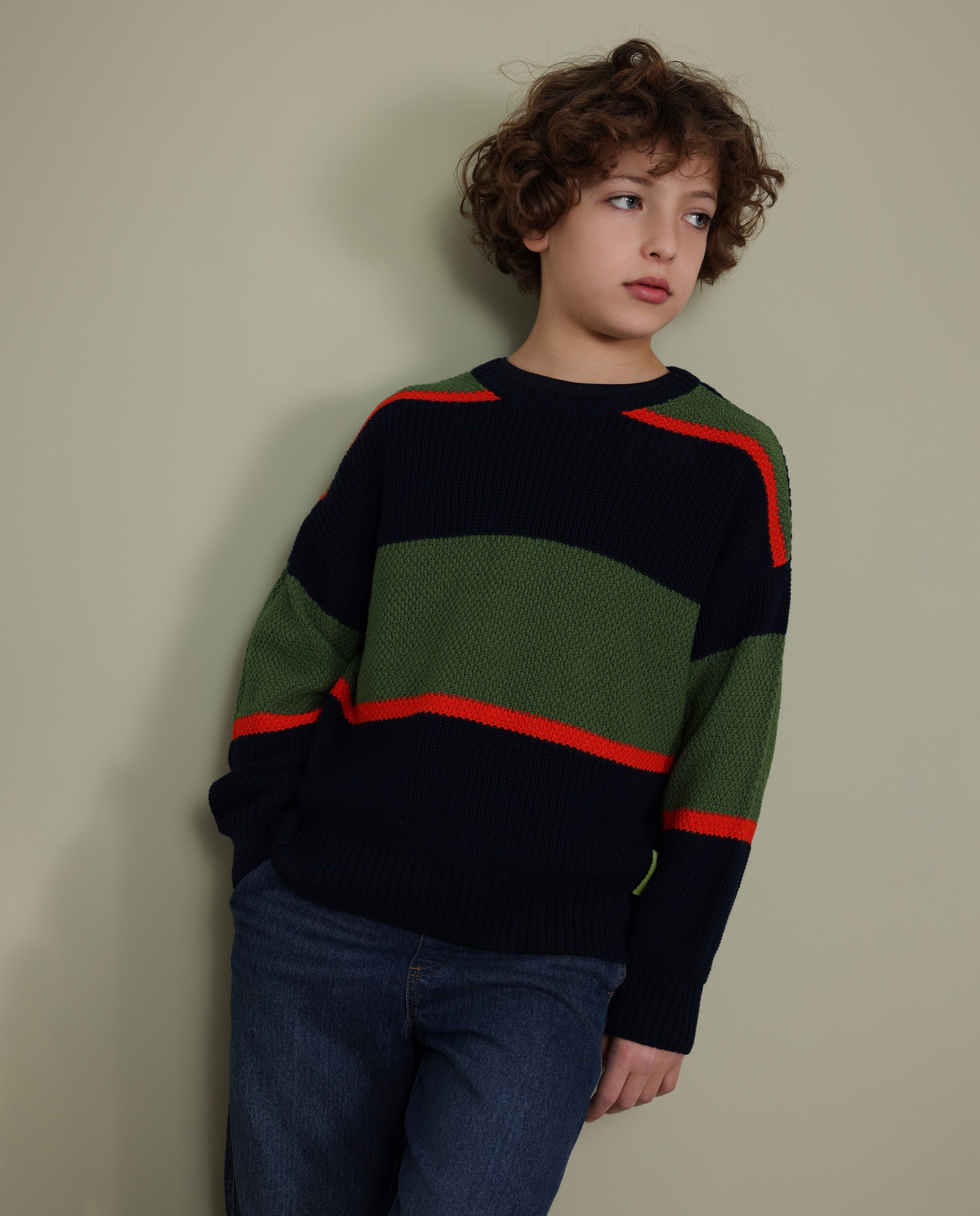 Imagem 0 de Jeans Infantil com Cintura Elástica e Corte a Direito
