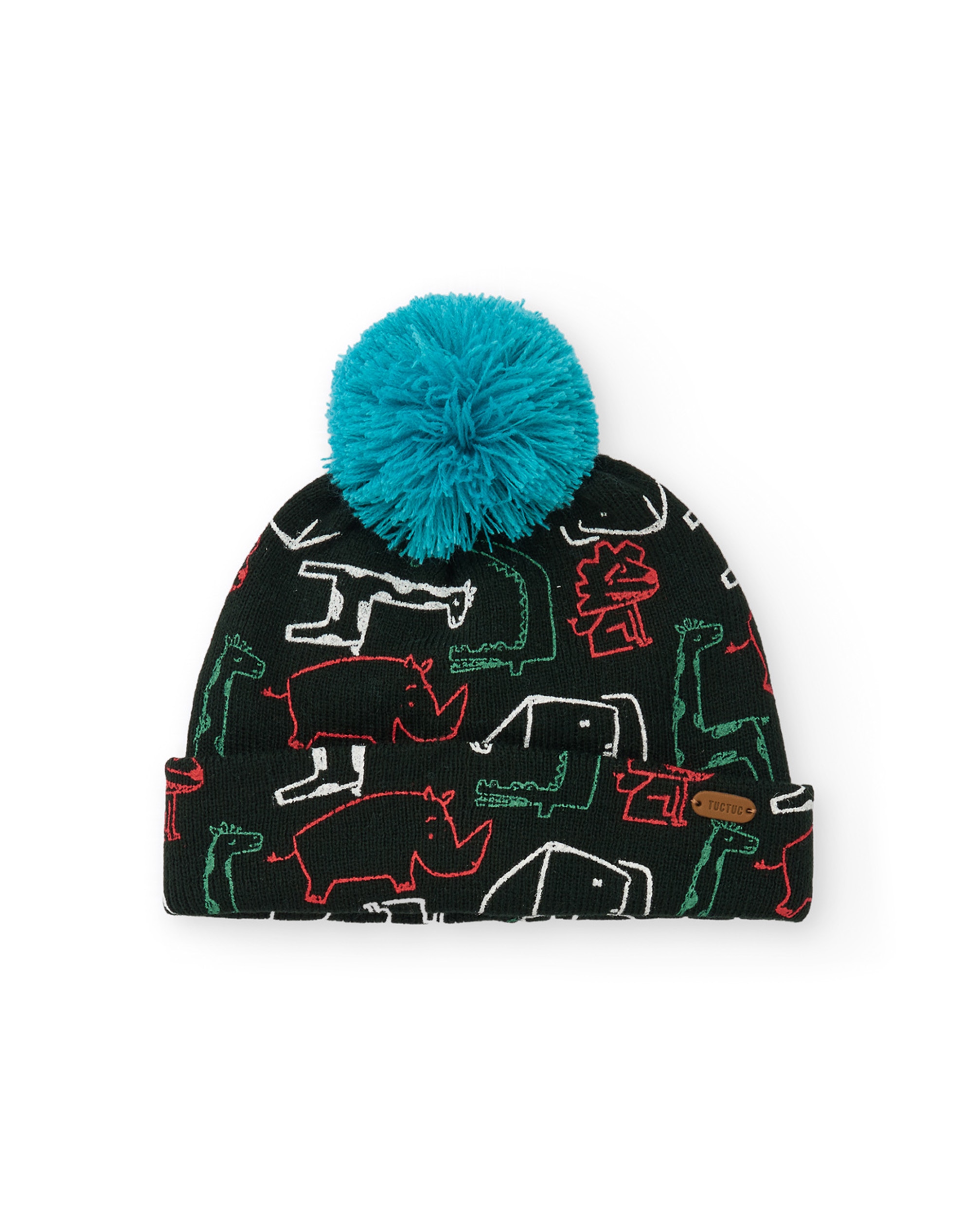 Imagem 0 de Chapéu Infantil de Tricô com Estampado de Animais