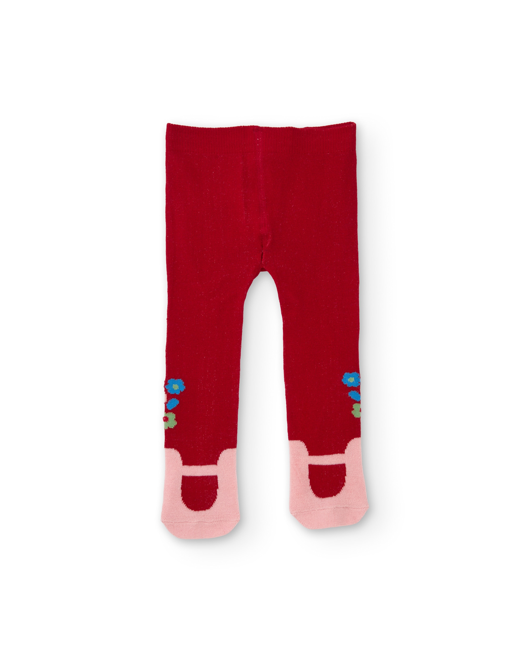 Imagem 0 de Collants de Felpa para Bebé com Detalhes Florais