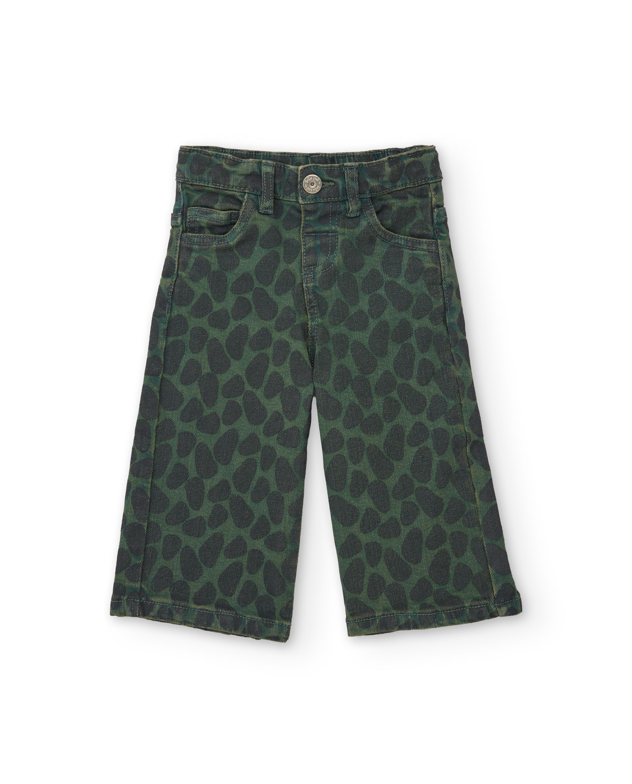 Imagem 0 de Jeans de Algodão com Design Animal Print e Cintura Confortável Infantil