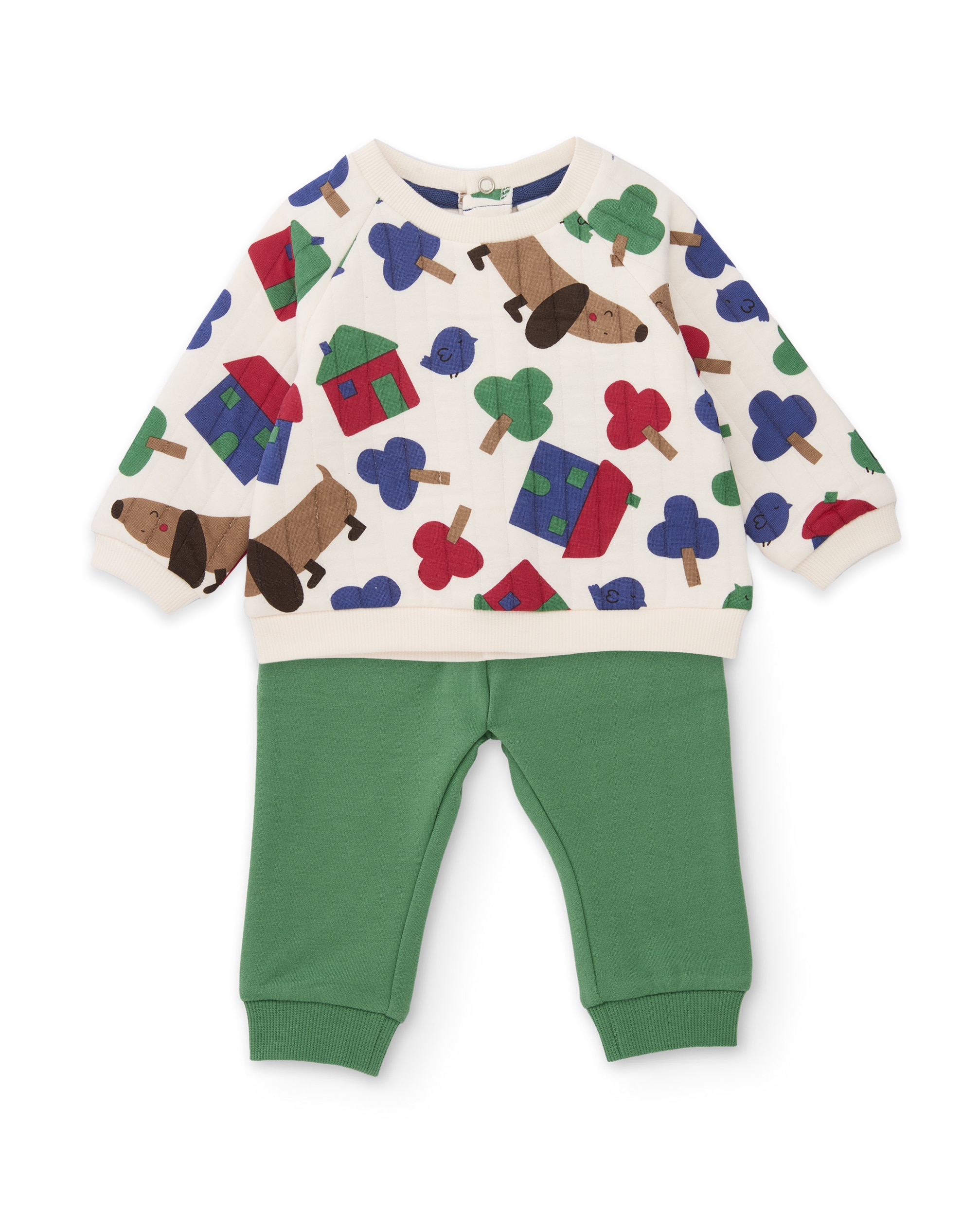 Imagem 0 de Conjunto de Felpa para Bebé com Estampado de Cães