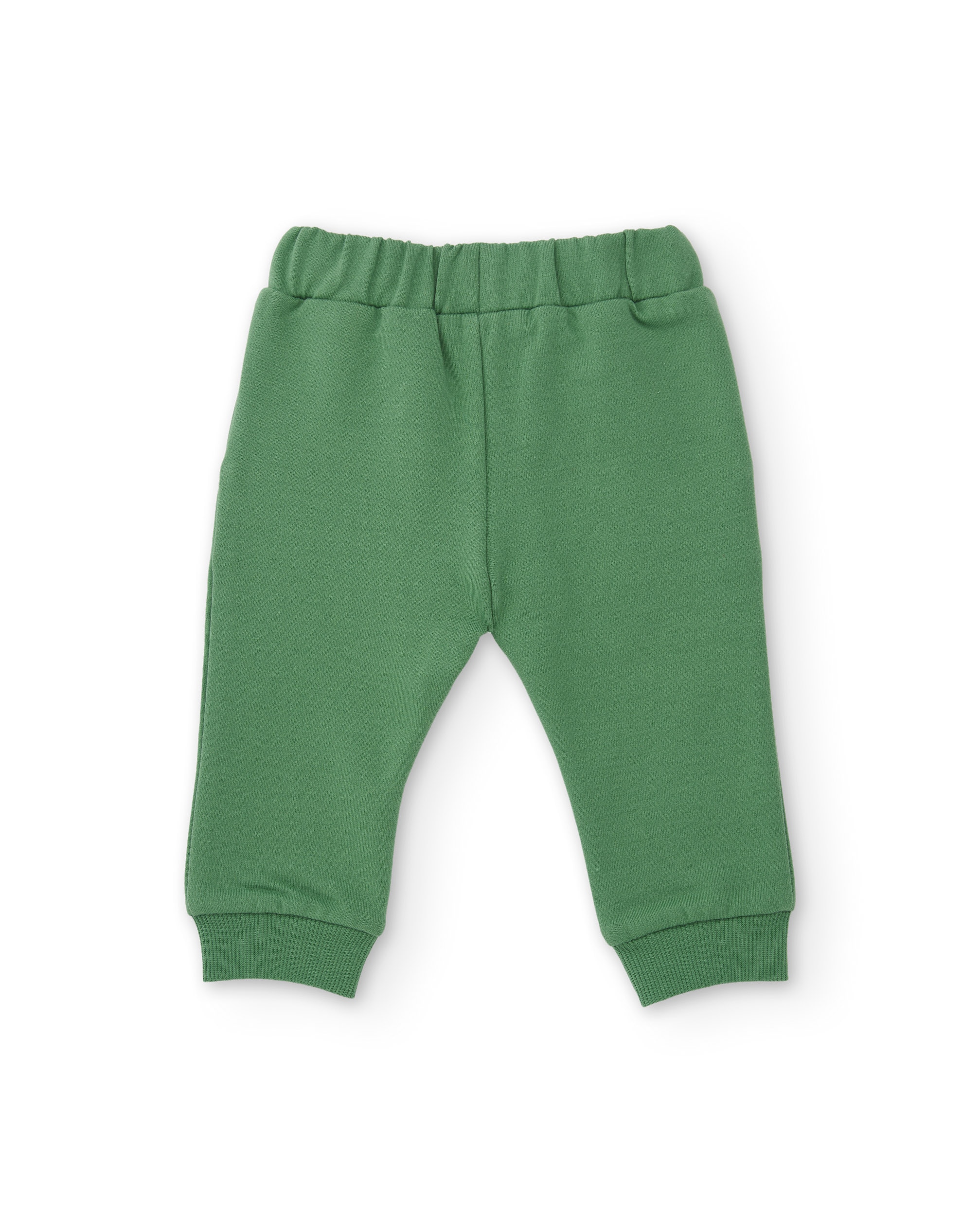 Conjunto de Felpa para Bebé com Estampado de Cães Verde-5