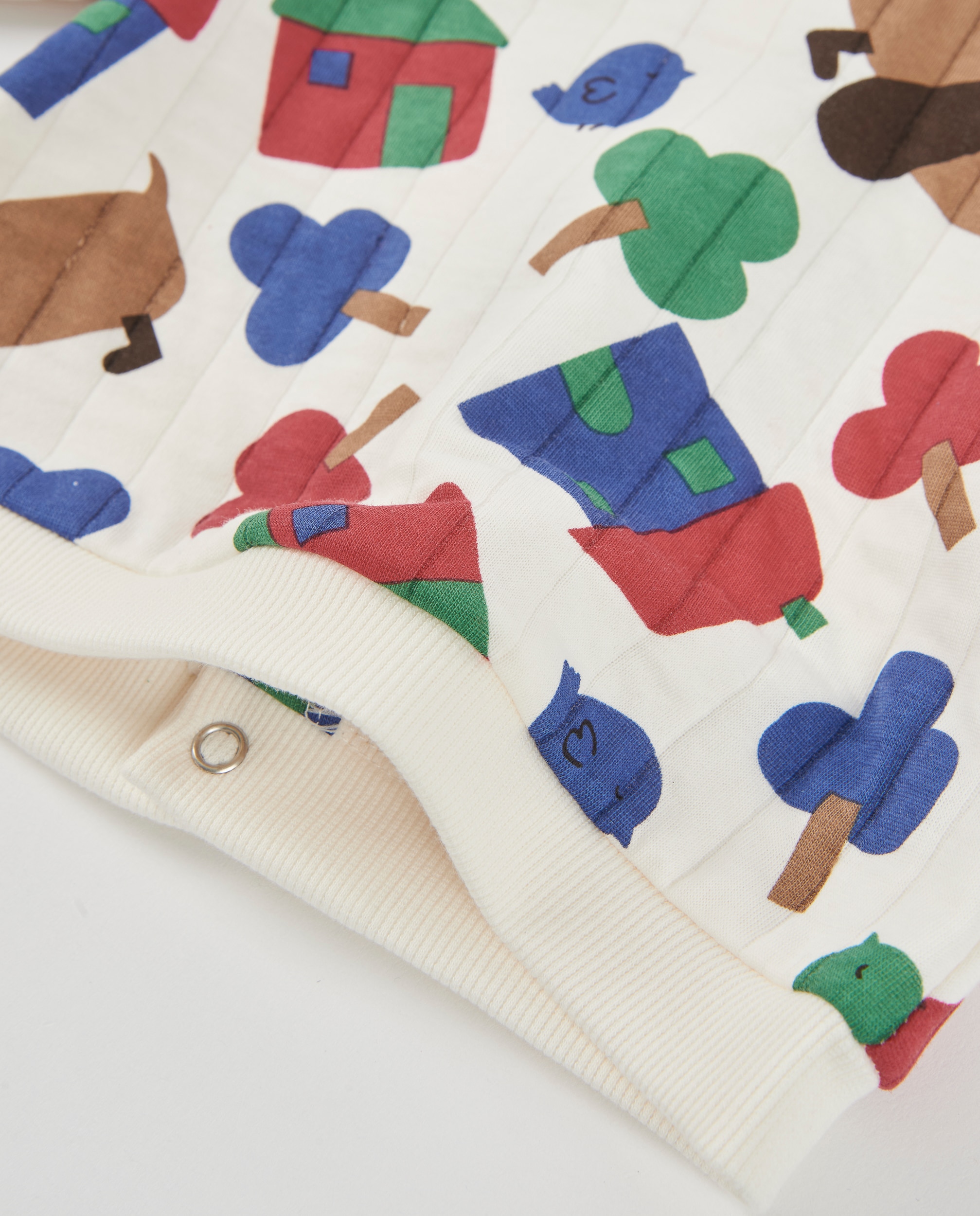 Conjunto de Felpa para Bebé com Estampado de Cães Verde-7