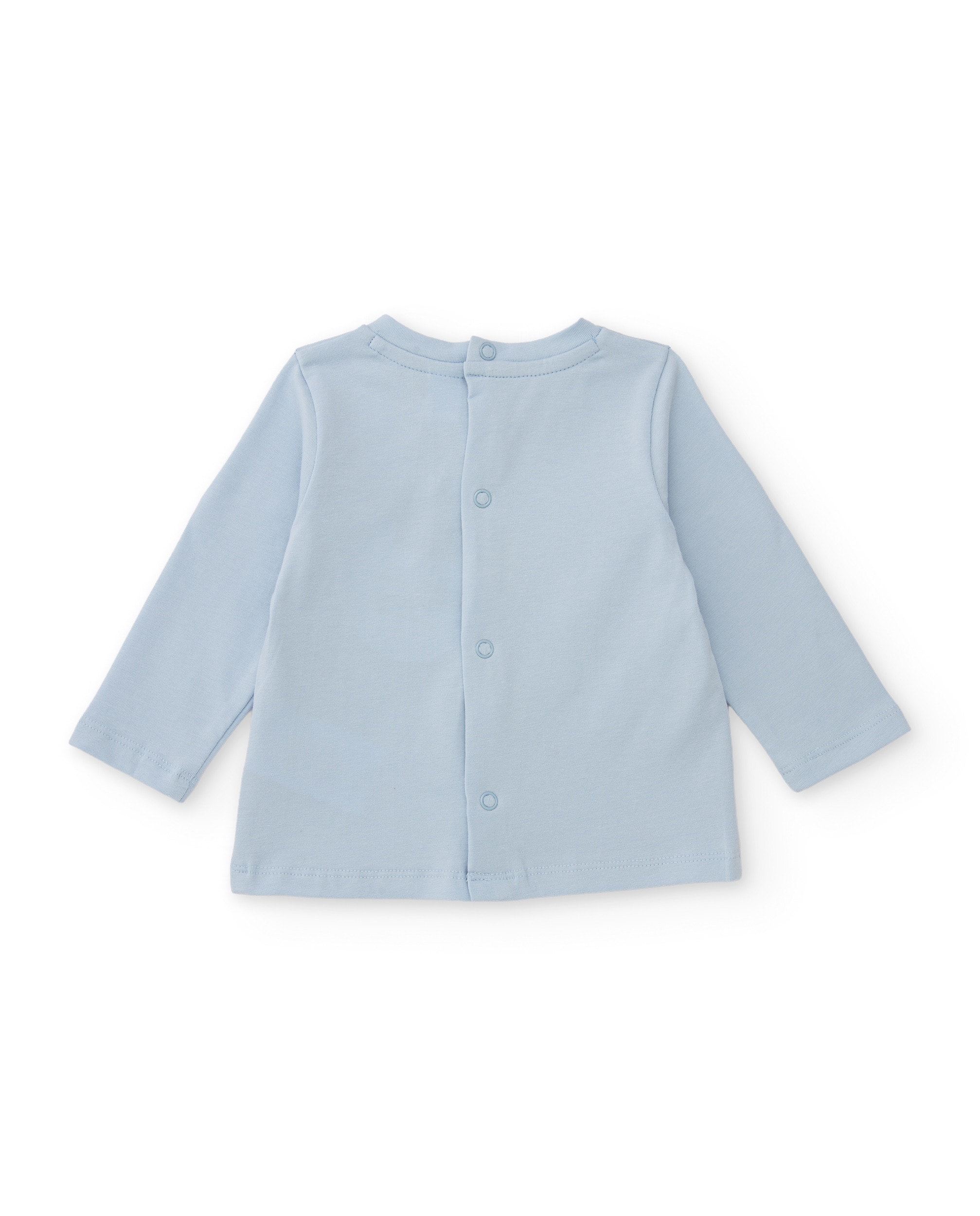Conjunto de Felpa para Bebé com Estampado de Dinossauros Azul-claro-3