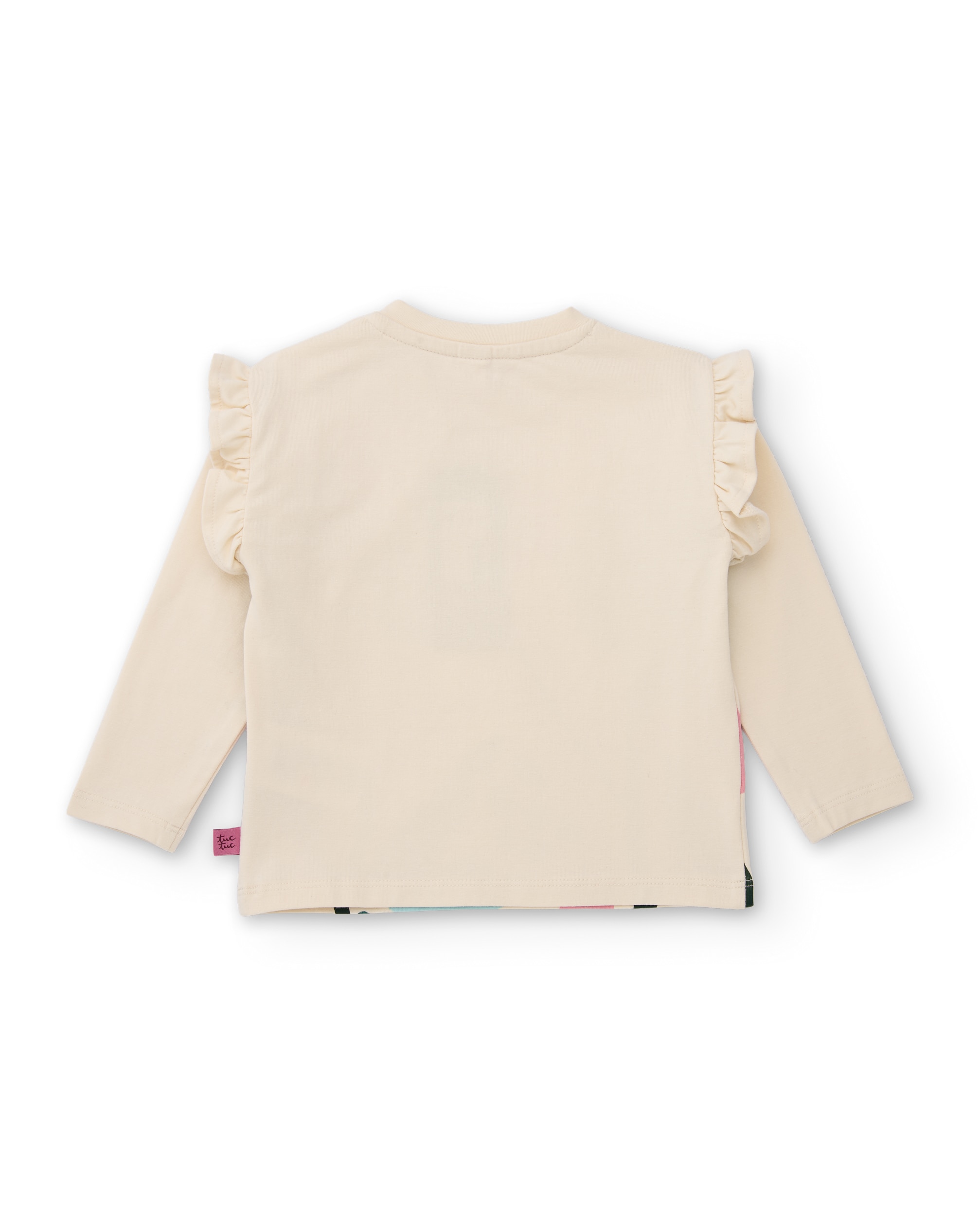 T-shirt Infantil de Malha com Estampado Floral e Base em Cru Cru-2