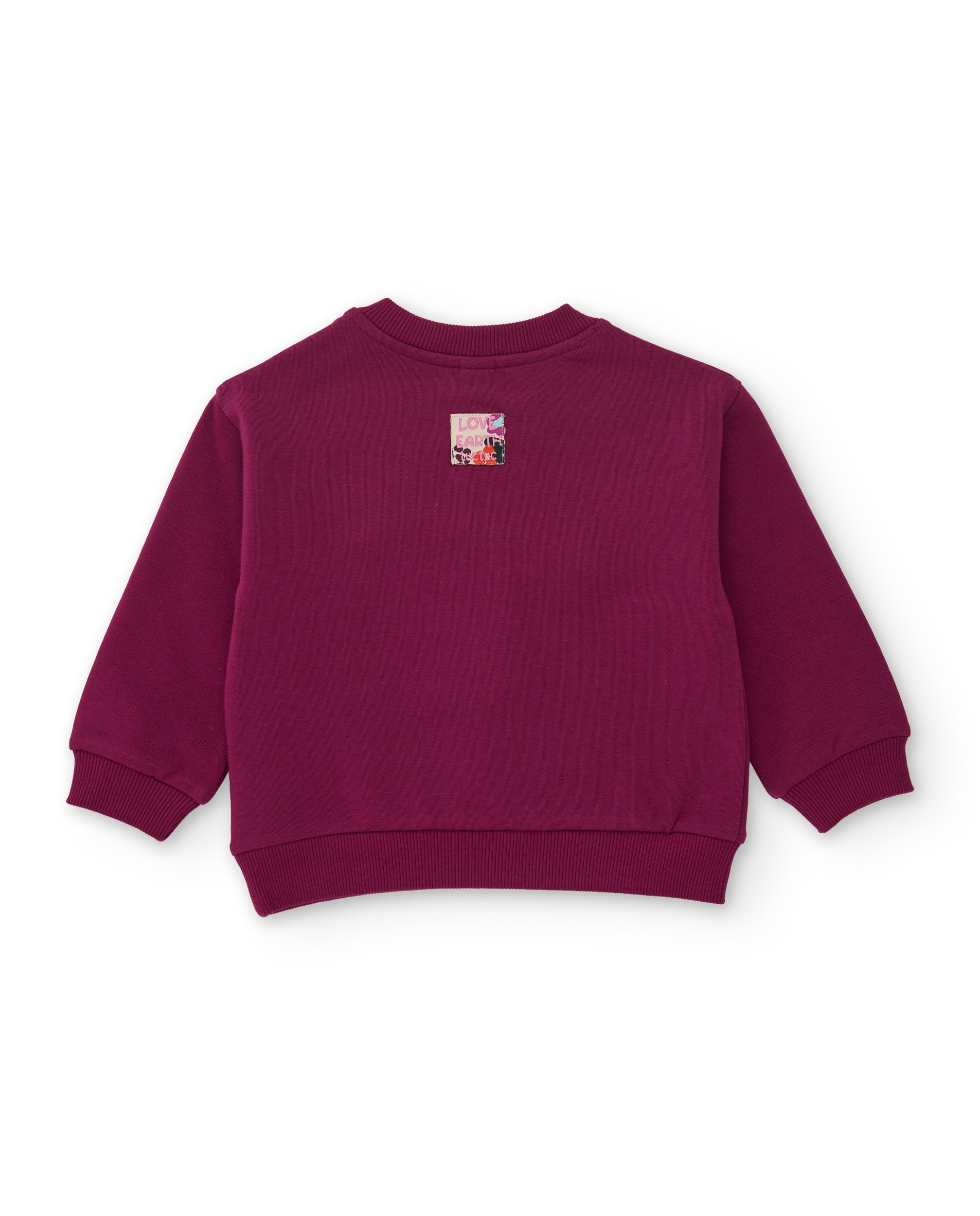 Sweatshirt Infantil de Felpa com Design Divertido e Tecido Resistente Bordeaux-2