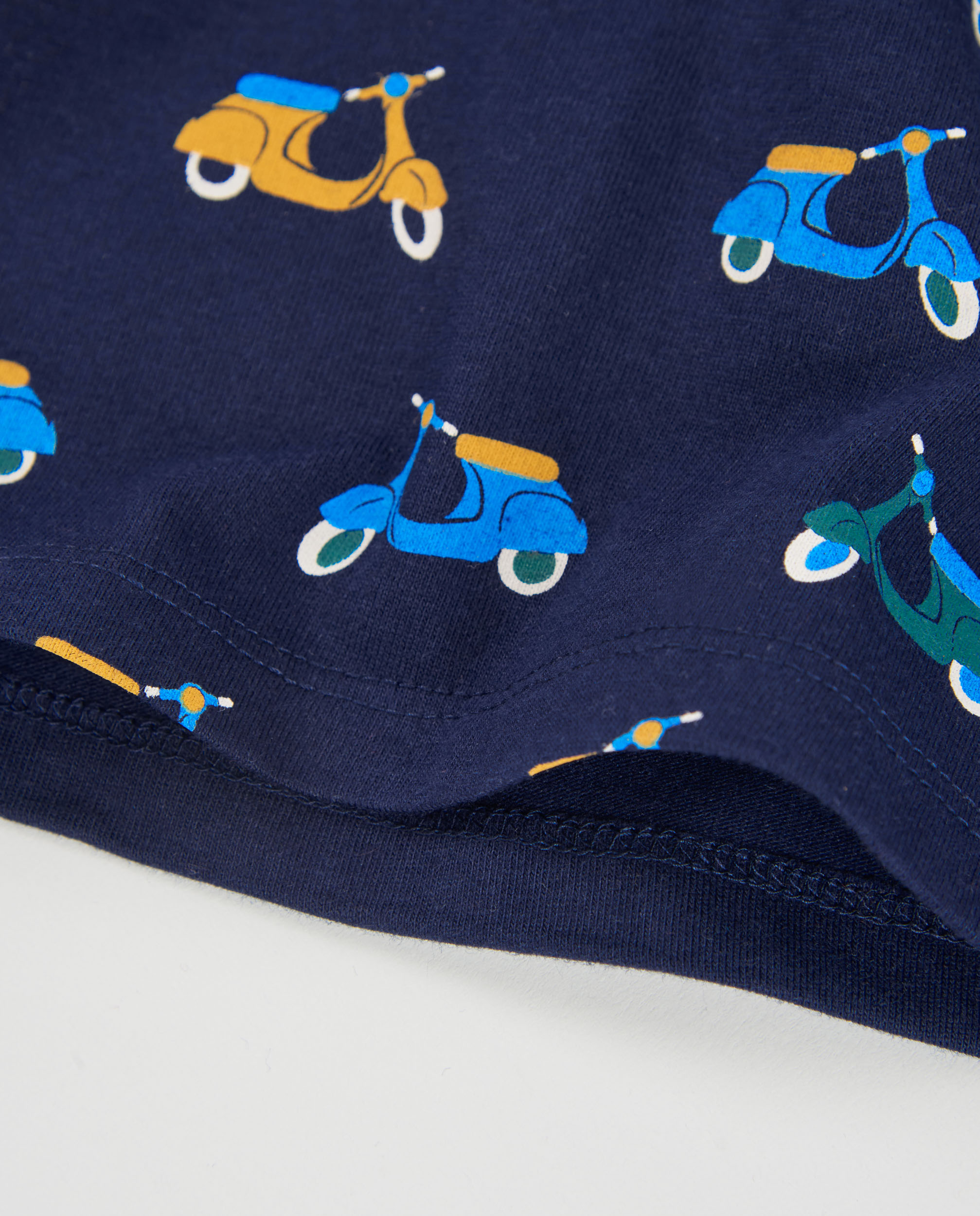 T-shirt Infantil de Malha com Manga Comprida e Estampado Lúdico Azul-marinho-4