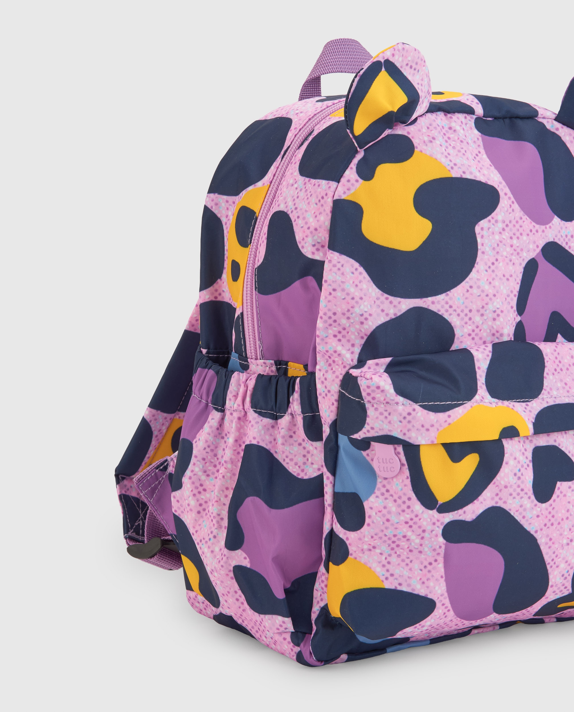 Mochila Infantil com Estampado Animal Print e Design Divertido Rosa-3