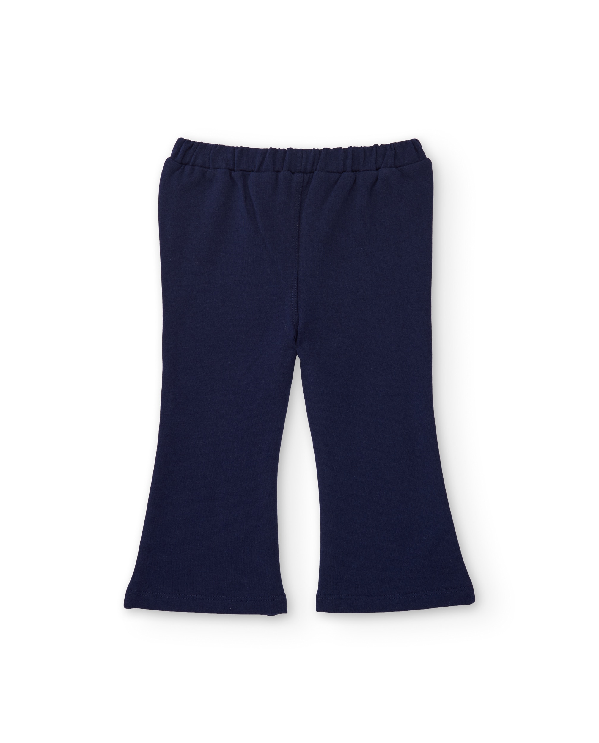 Calças Infantil de Malha com Bolsos e Tecido Confortável Azul-marinho-3