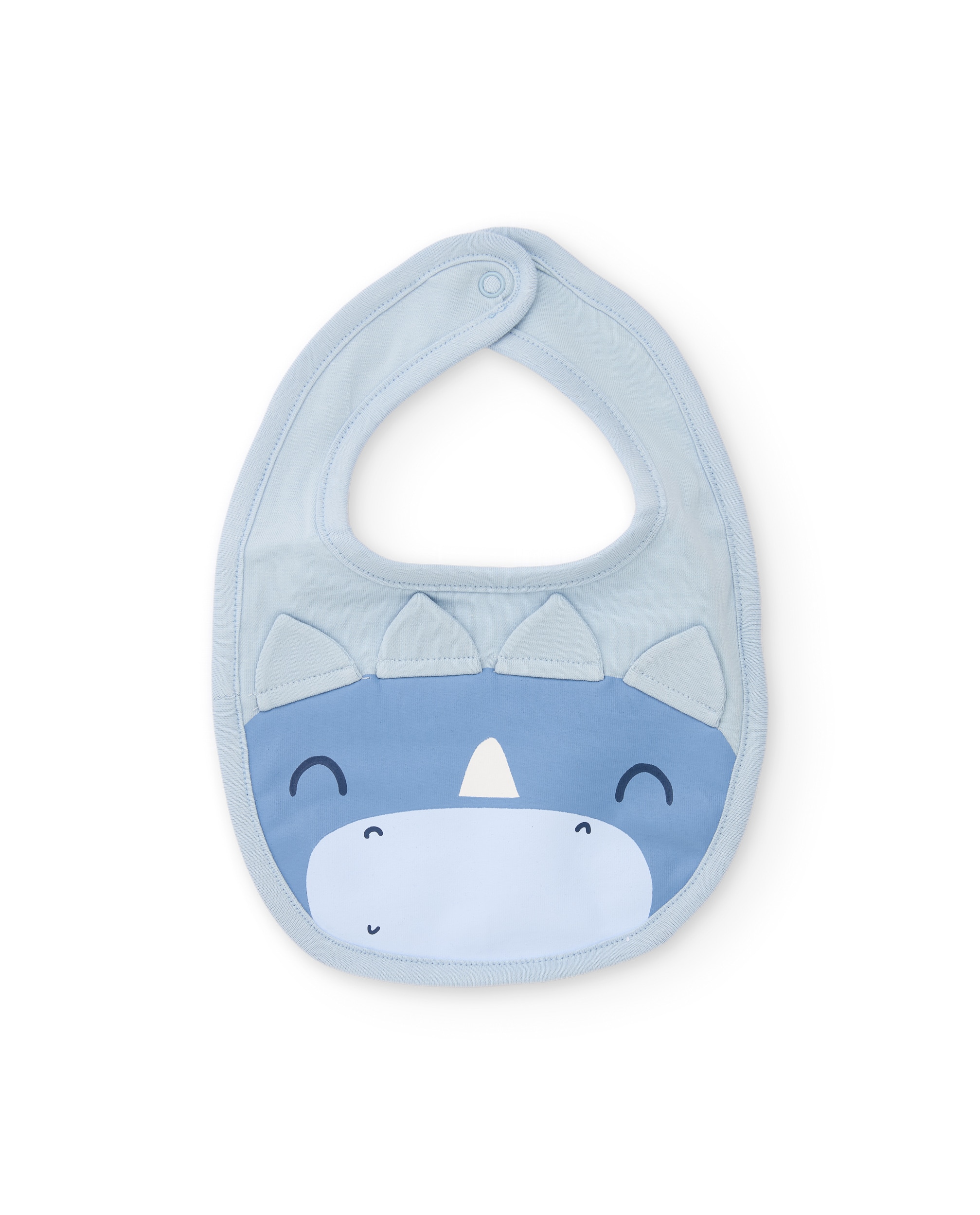 Pack de Babetes para Bebé de Algodão e Design Divertido Azul-claro-2