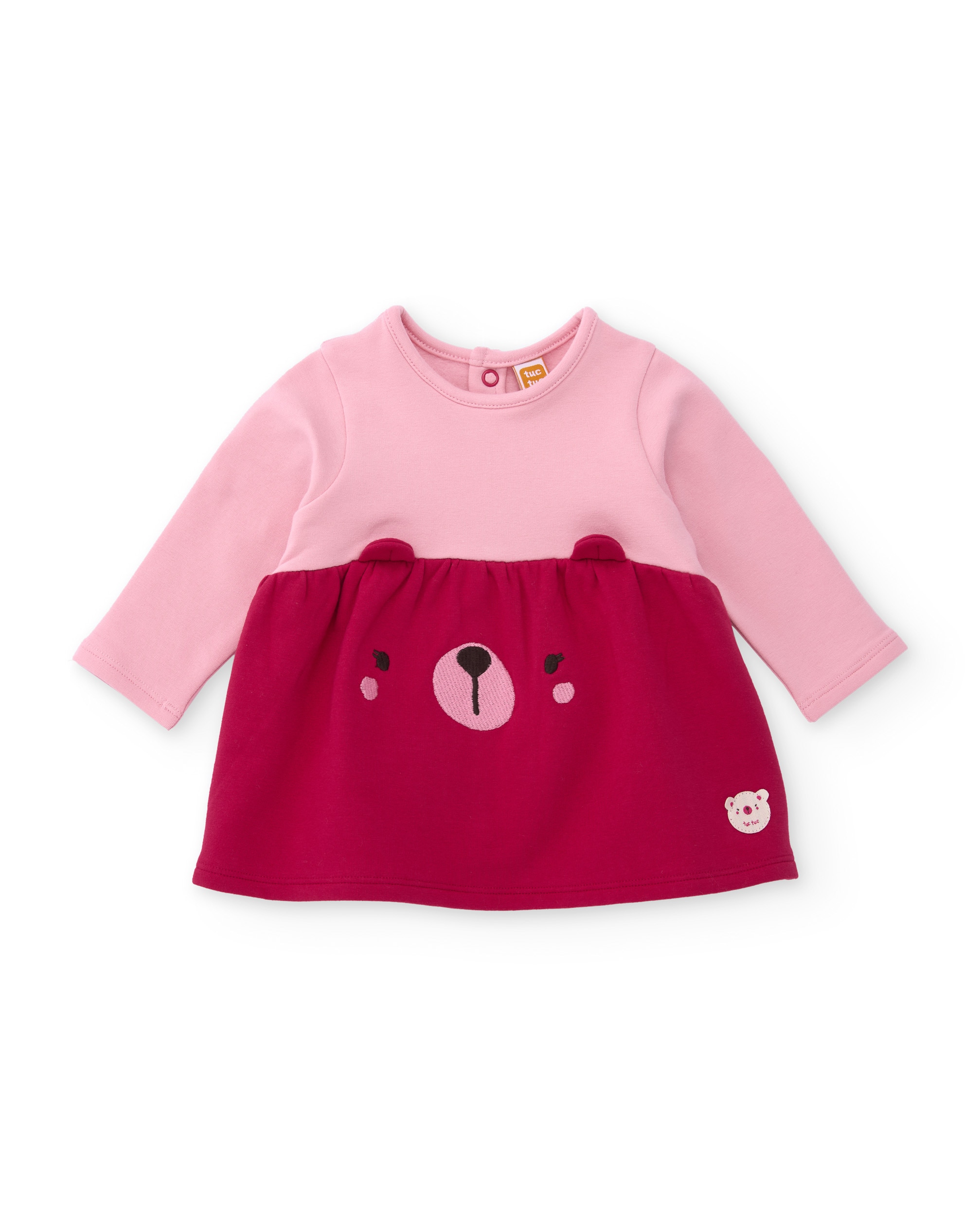 Imagem 0 de Vestido de Felpa para Bebé com Urso Bordado