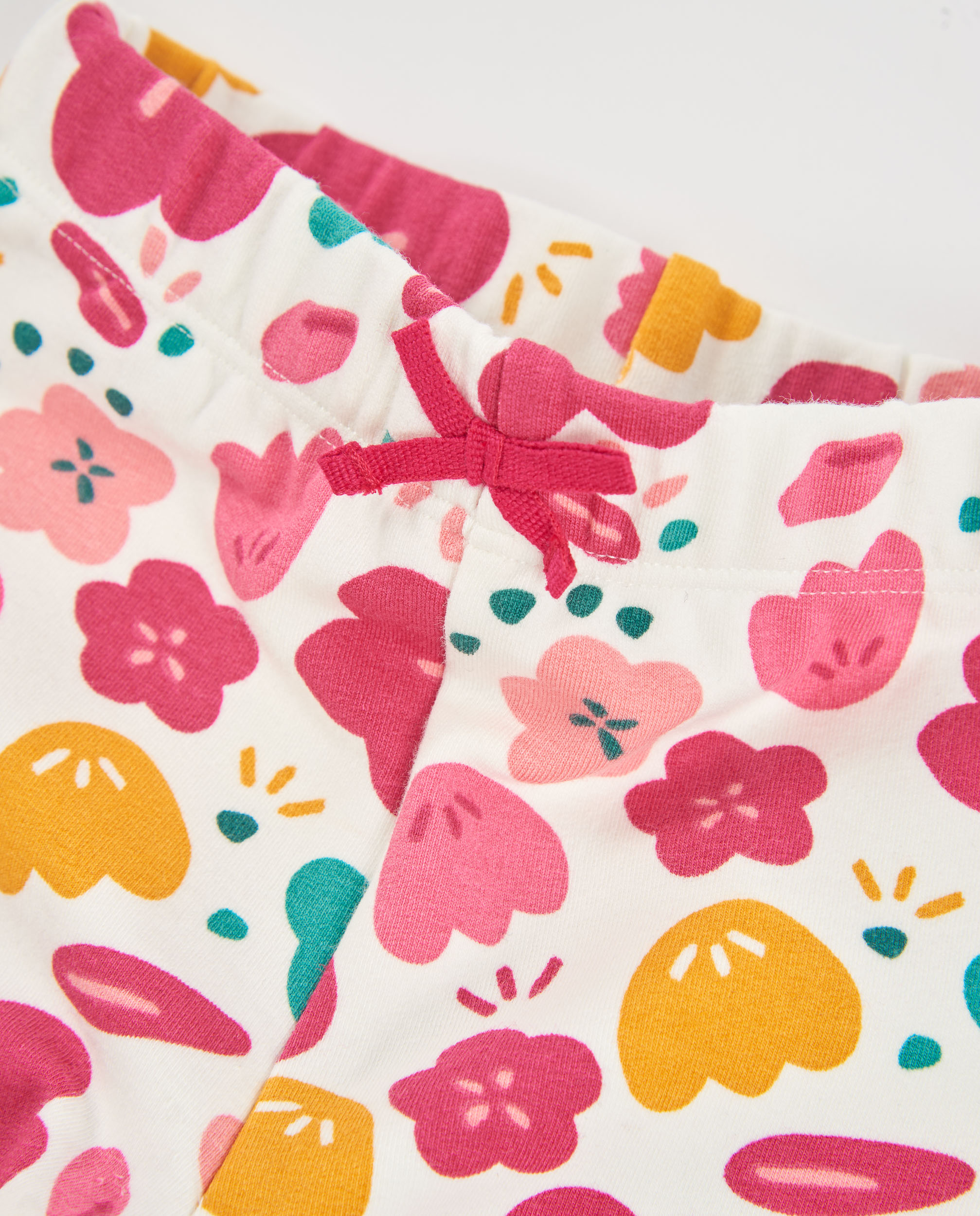 Conjunto de Felpa para Bebé de Três Peças com Detalhes Bordados Rosa-10