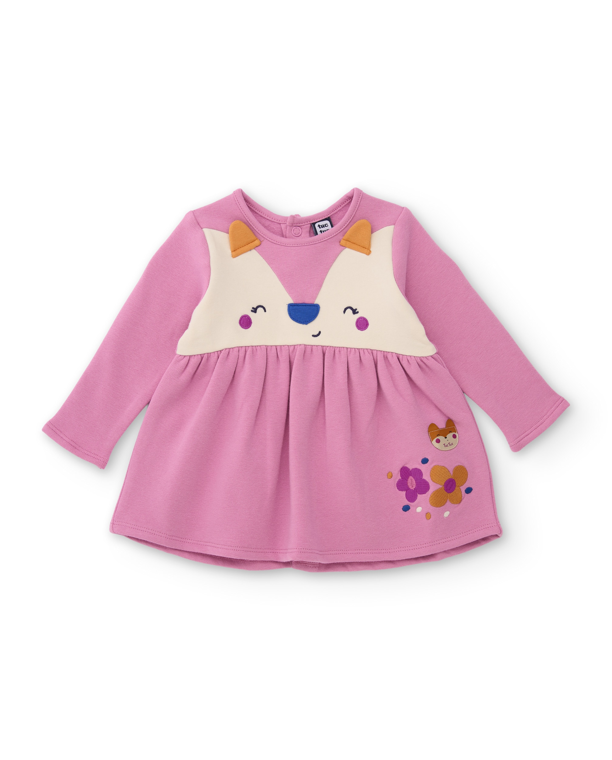 Imagem 0 de Vestido de Felpa para Bebé com Estampado de Animais