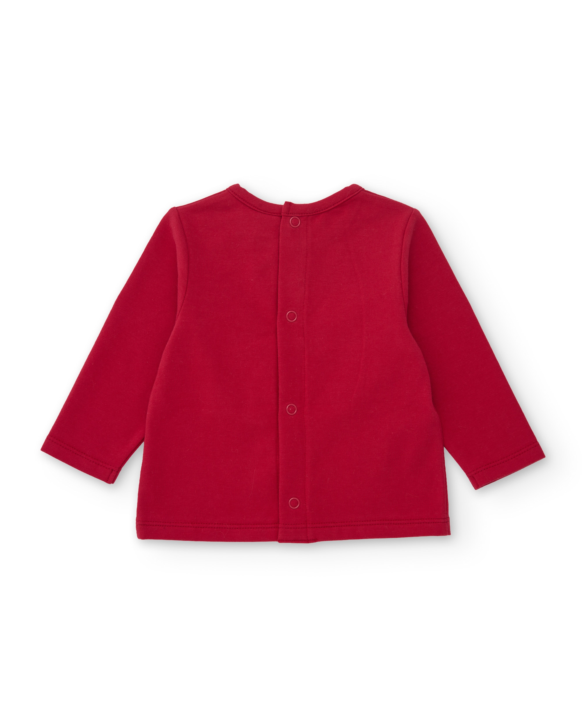 Conjunto de Felpa para Bebé com Ilustração de Cachorro Vermelho-3