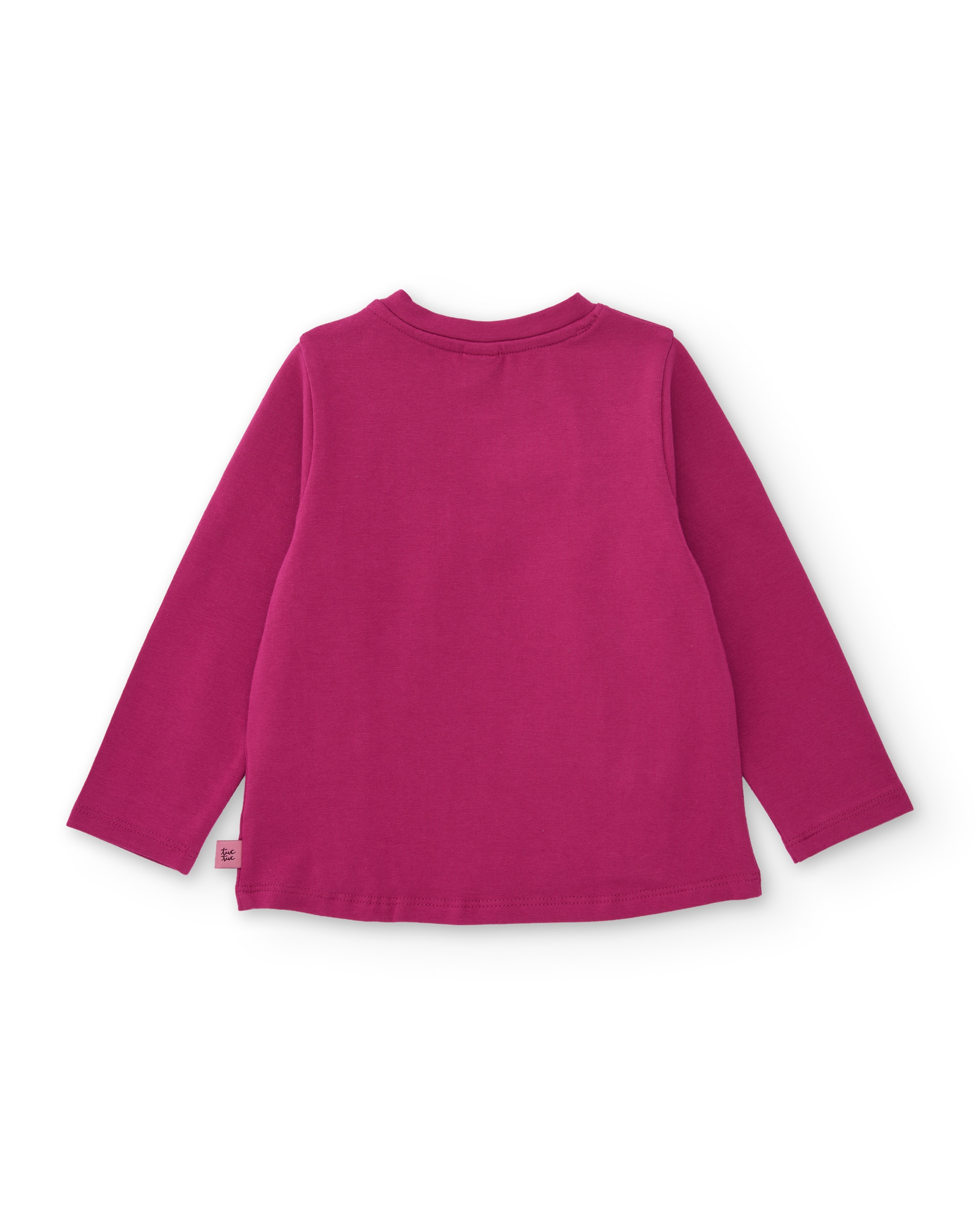 T-shirt Infantil de Malha com Laços Decorativos e Design Original Violeta-2