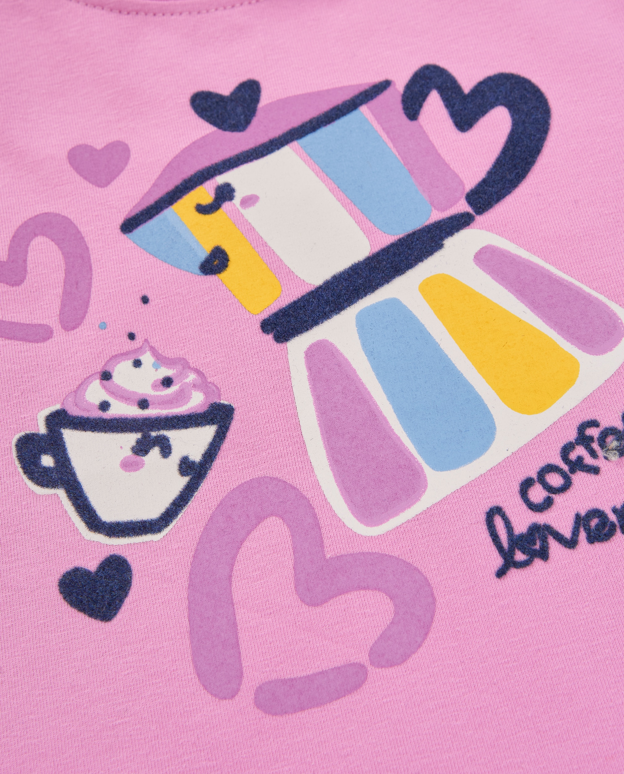 T-shirt Infantil de Malha com Manga Comprida e Estampado em Moka Rosa-5