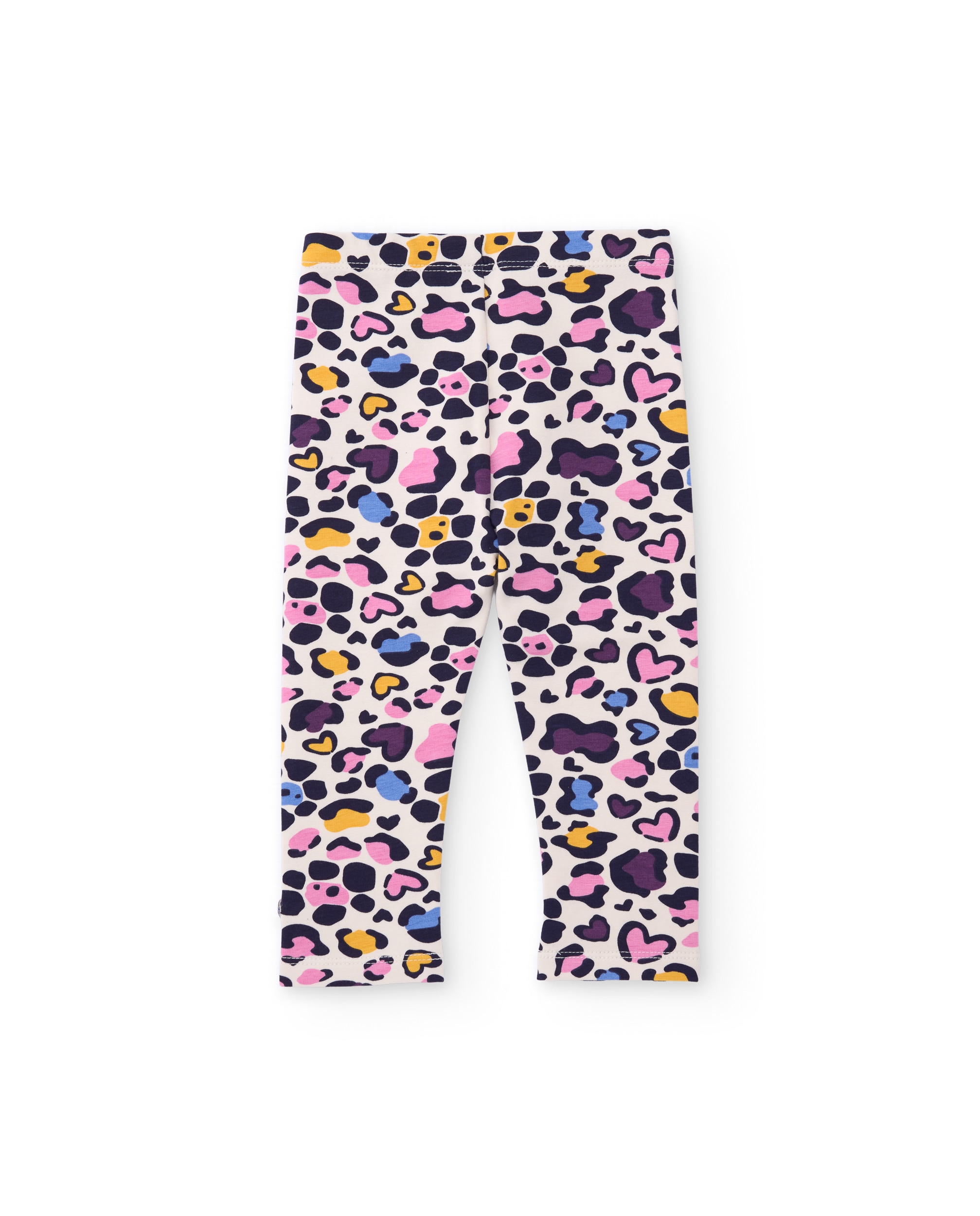 Leggings Infantil de Felpa com Estampado Animal Print e Tecido Confortável Cru-3