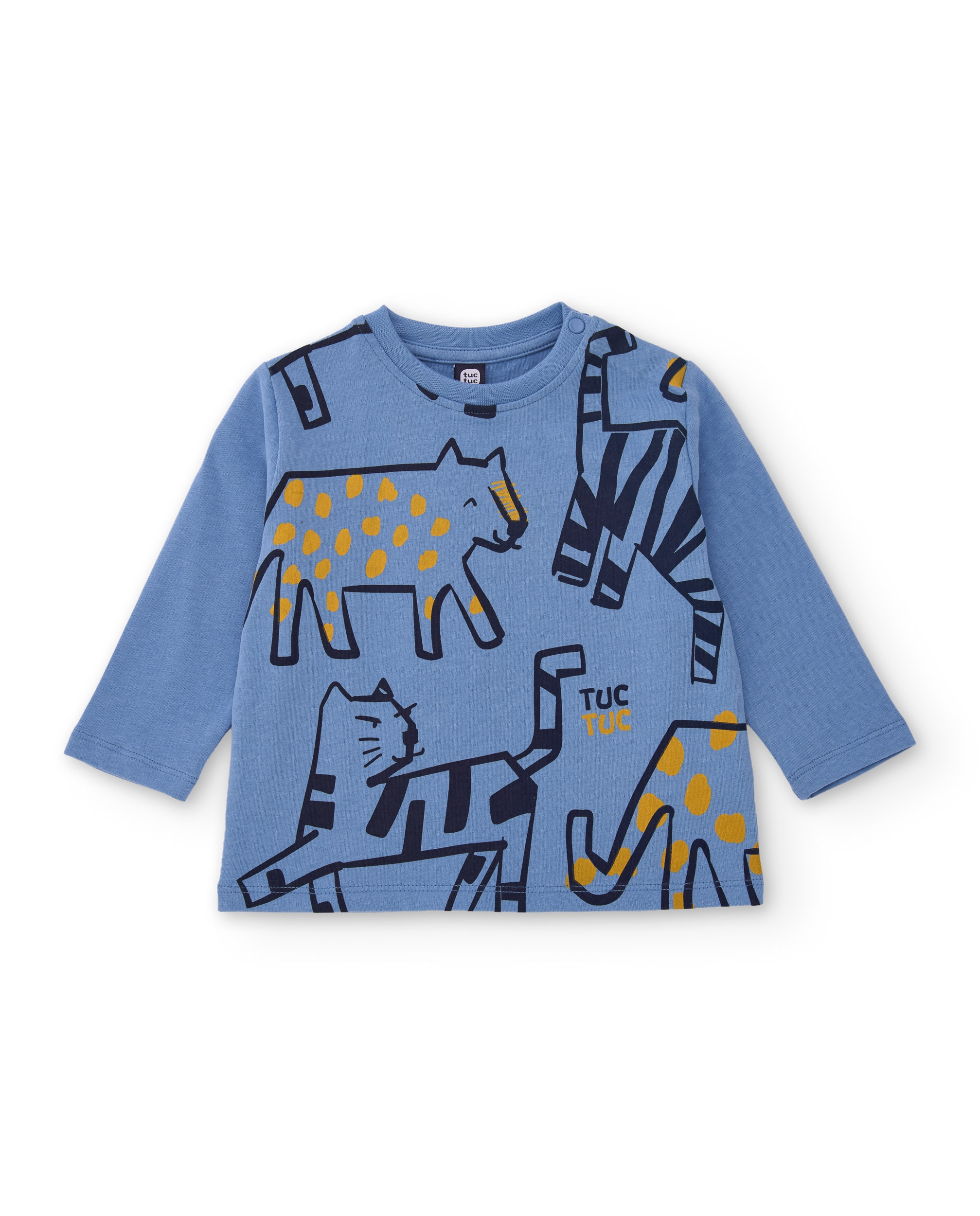 Imagem 0 de T-shirt Infantil de Malha com Design Integral de Tigres