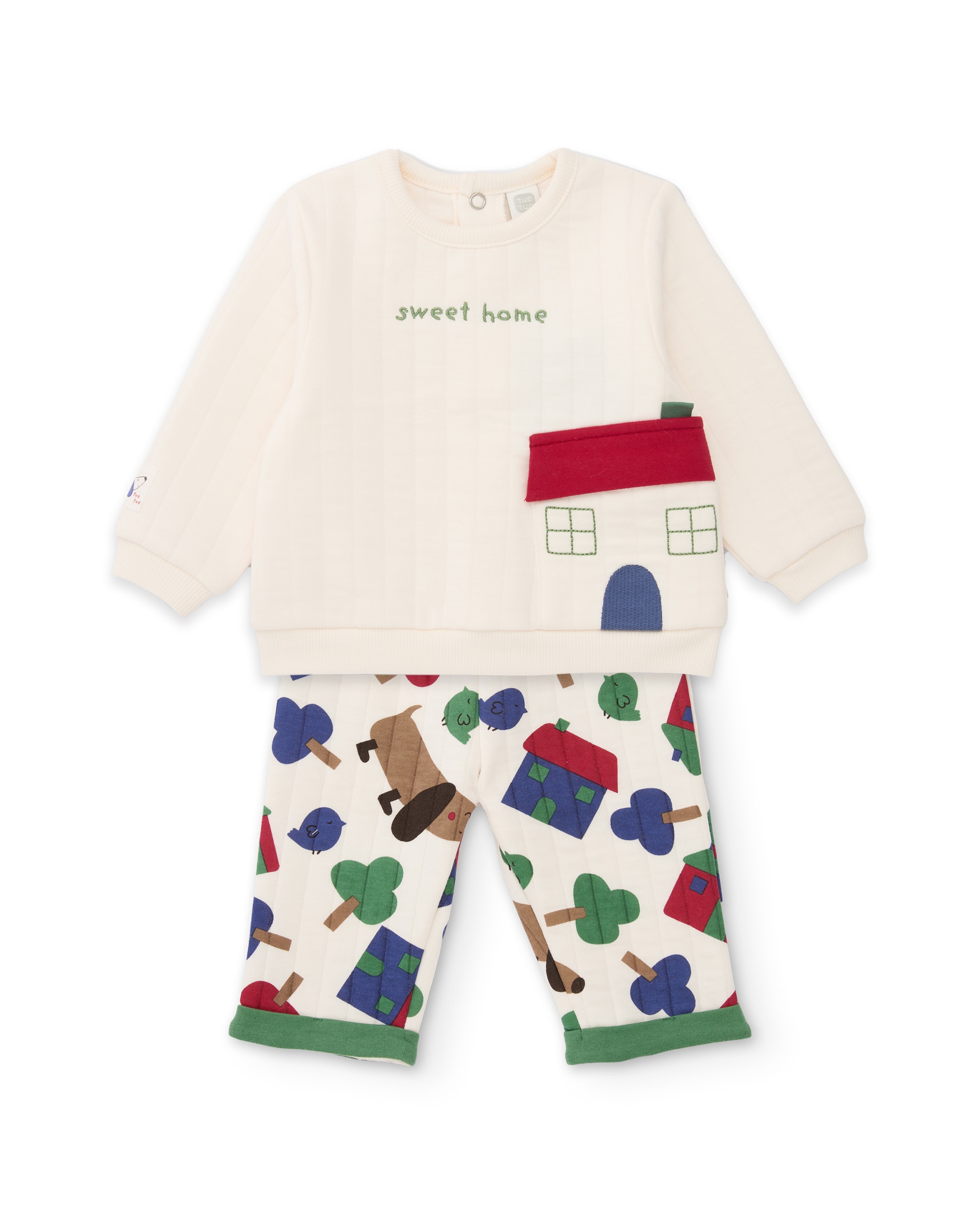 Imagem 0 de Conjunto de Felpa para Bebé com Bolso Frontal Estampado