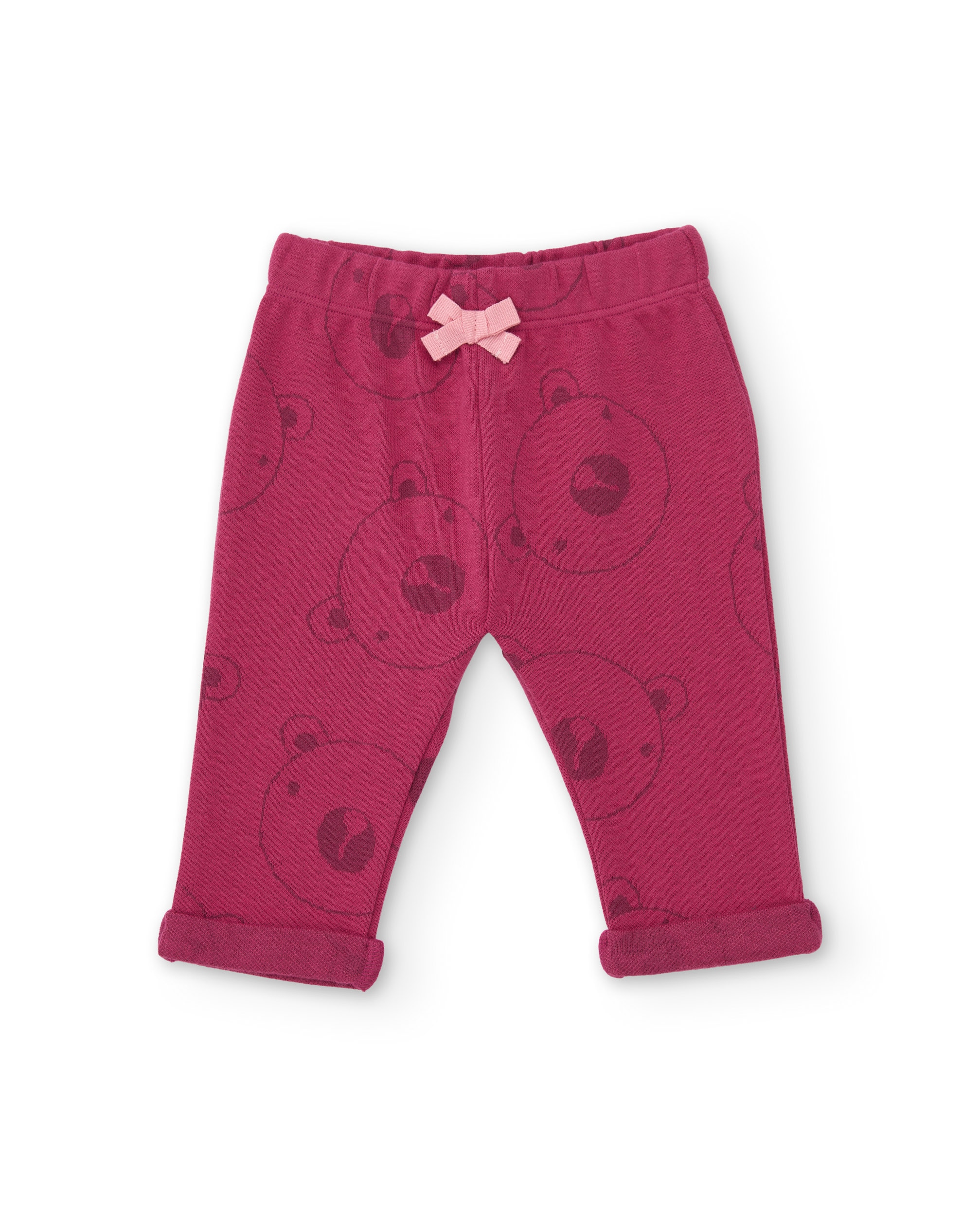 Conjunto de Felpa para Bebé com Casaco com Fecho Zip Bordeaux-6