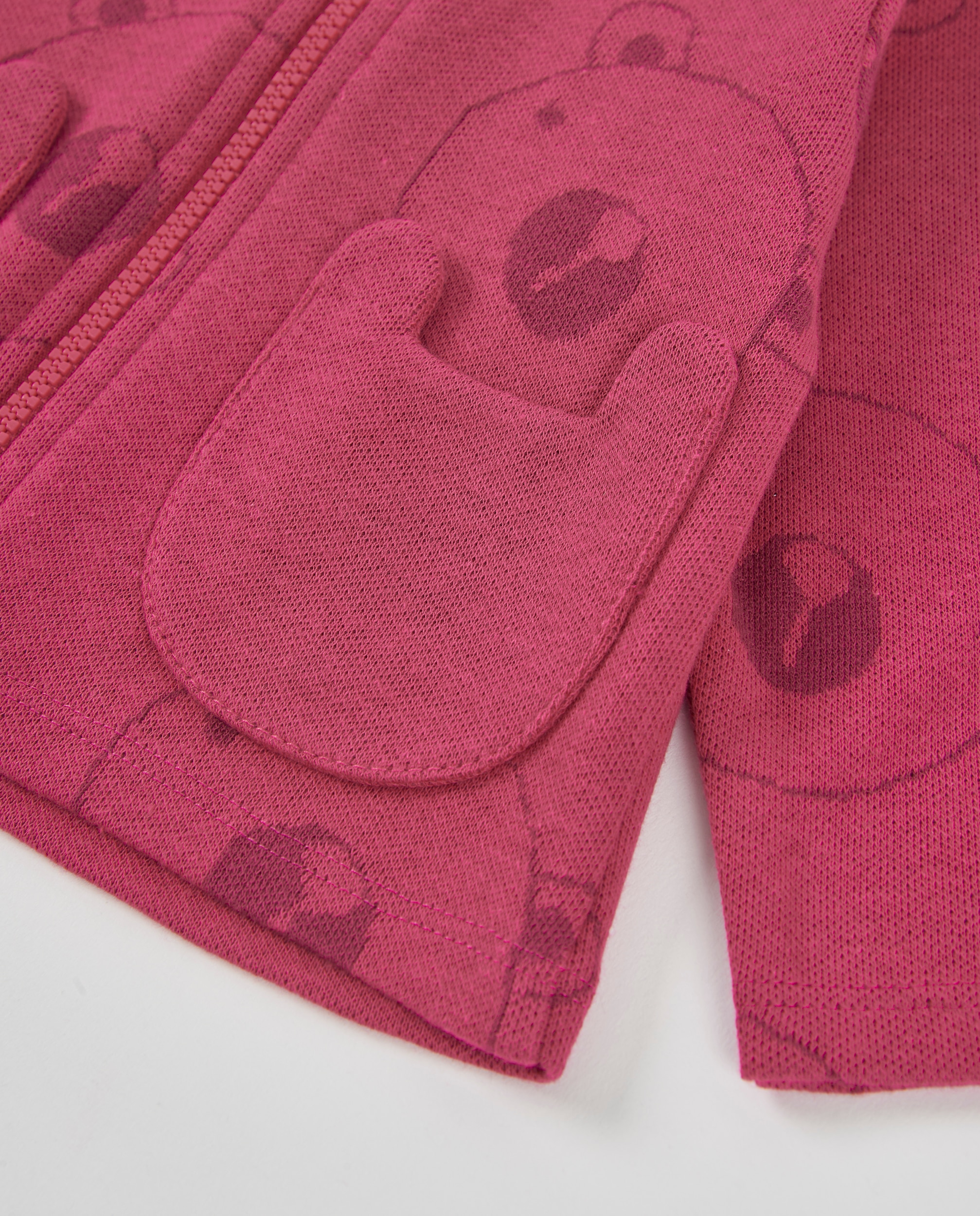 Conjunto de Felpa para Bebé com Casaco com Fecho Zip Bordeaux-8