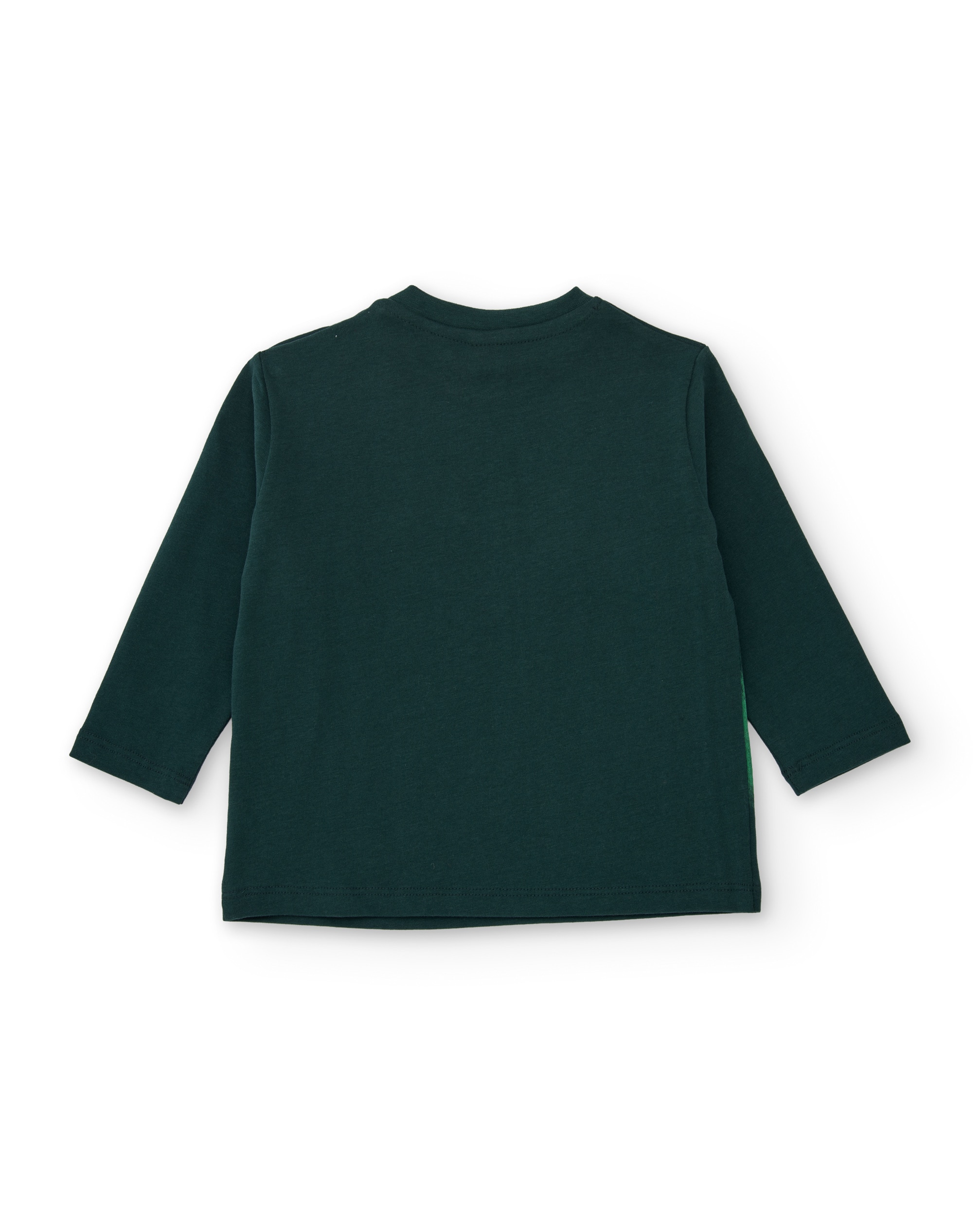 T-shirt Infantil de Malha com Estampado de Crocodilo e Manga Comprida Verde-2