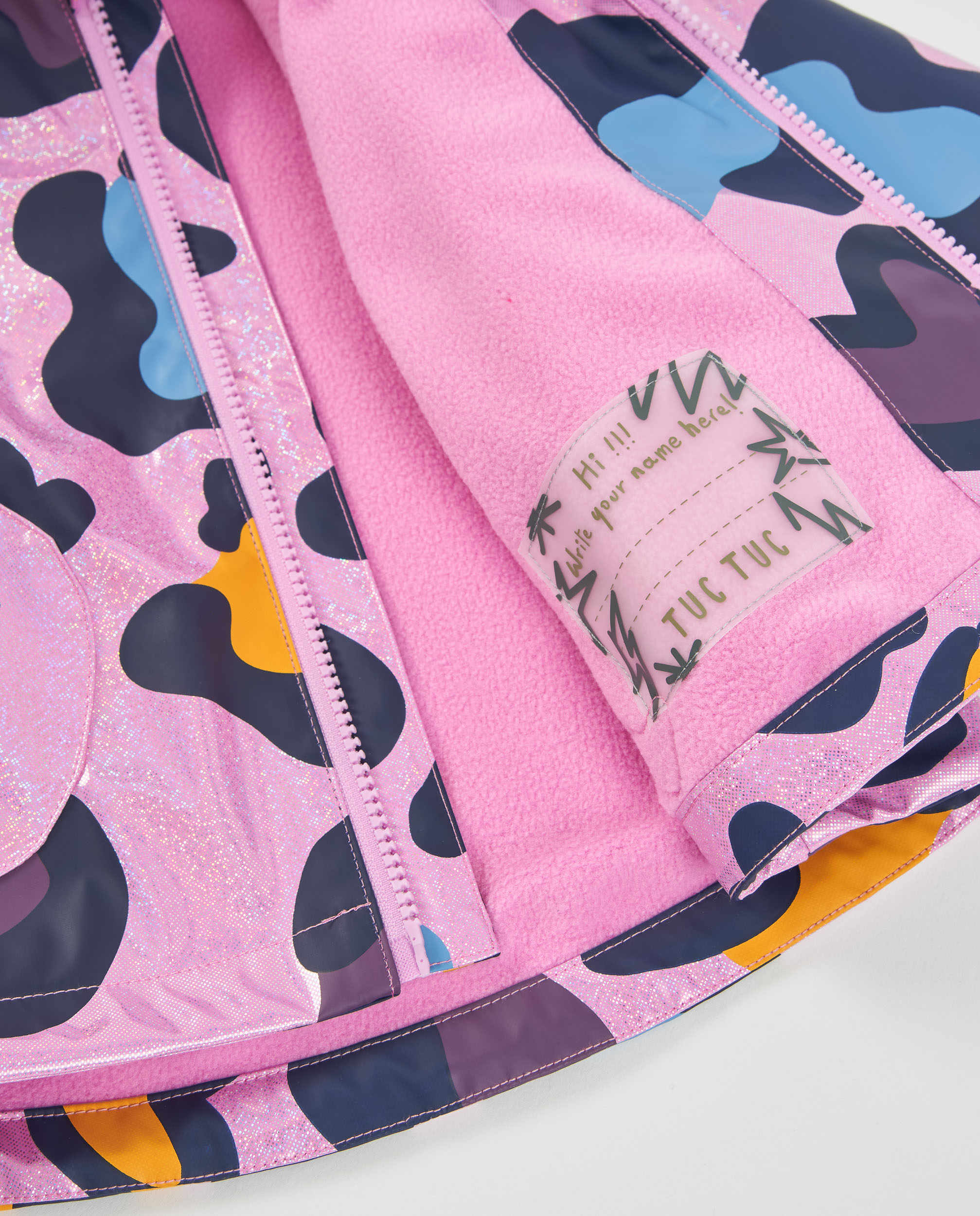 Impermeável Infantil com Estampado Animal Print e Capuz Tuc tuc Rosa-5
