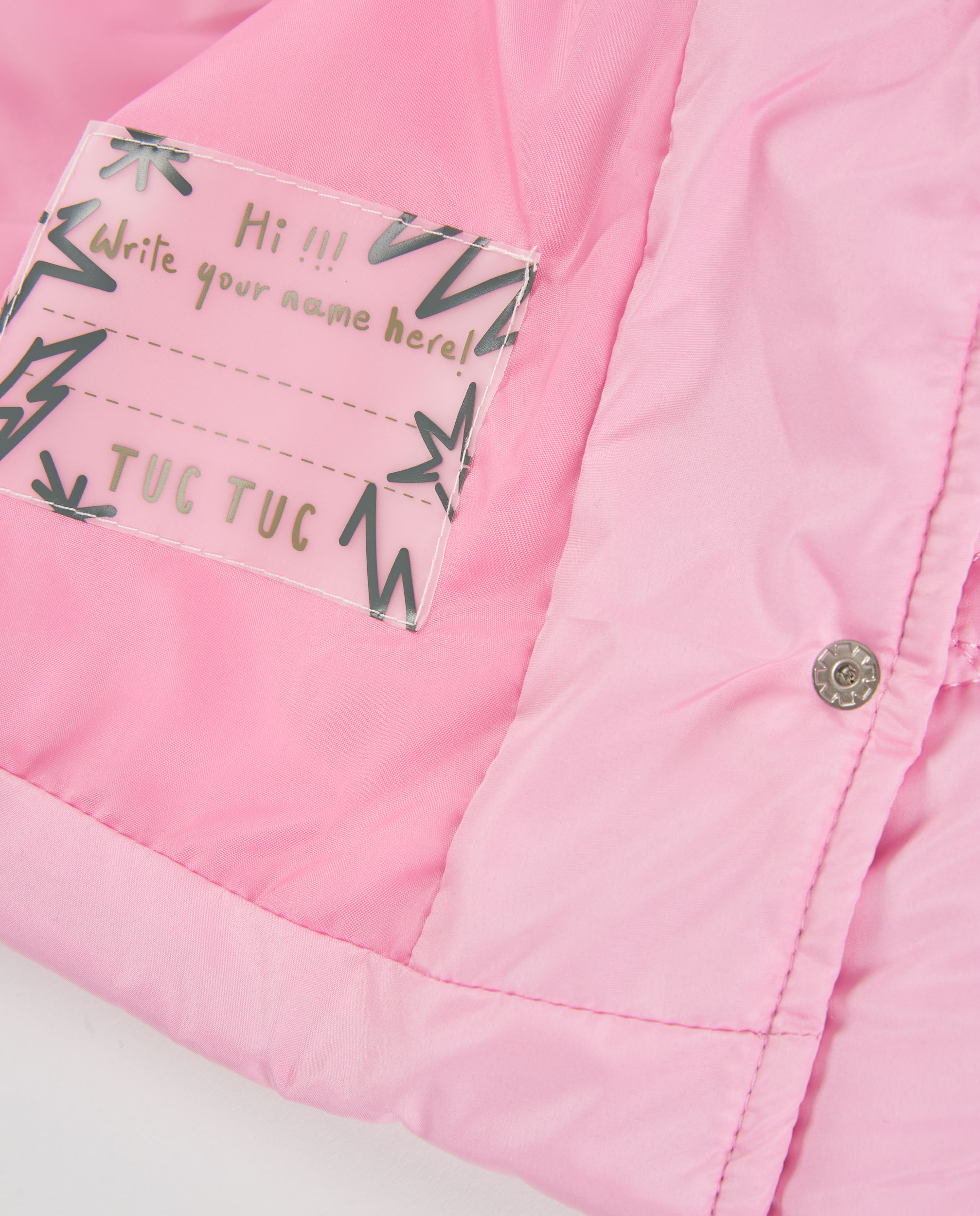 Sobretudo Infantil Acolchoado com Design de Laço e Isolamento Térmico Rosa-5