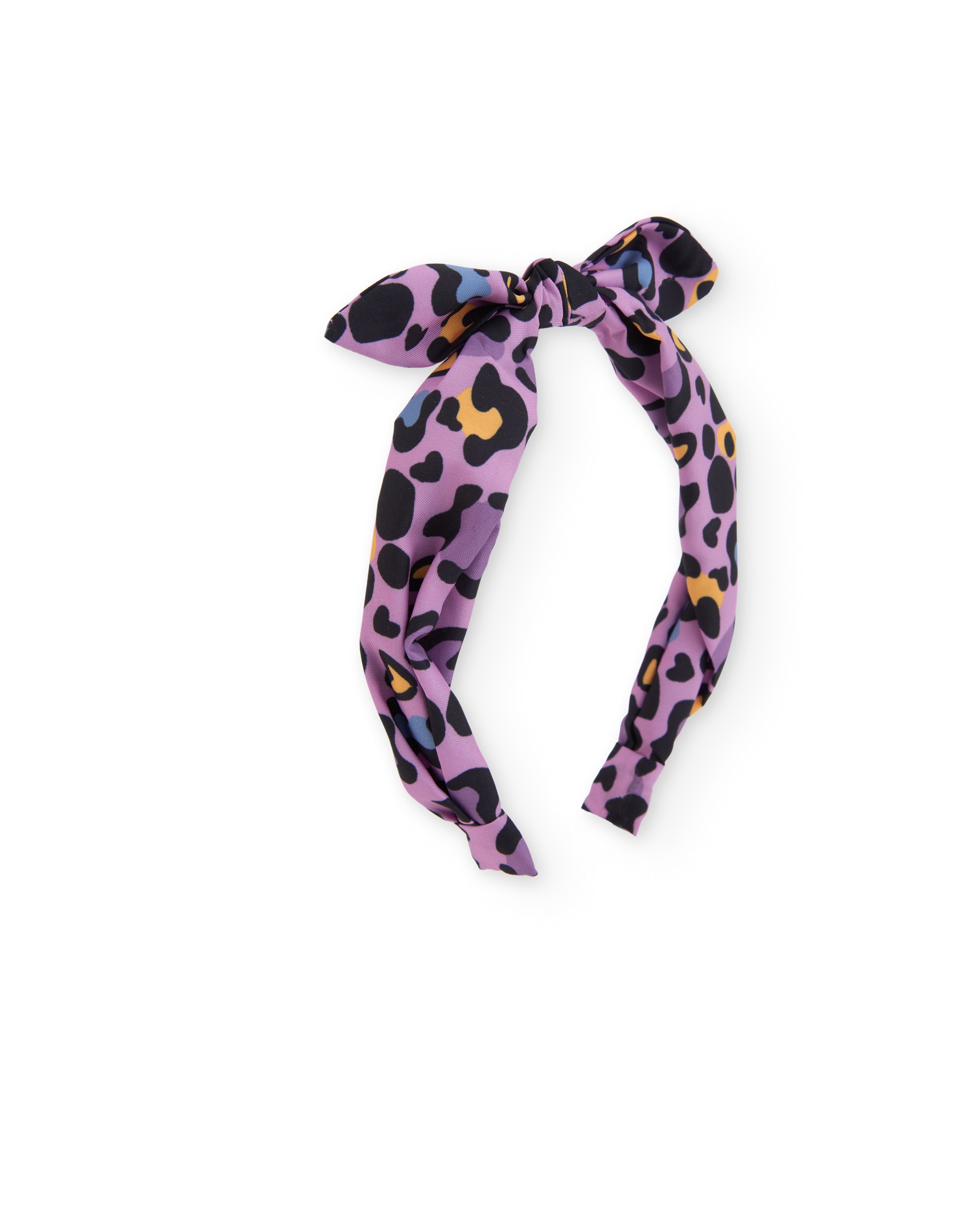 Imagem 0 de Bandolete Rígida com Estampado Animal Print e Nó