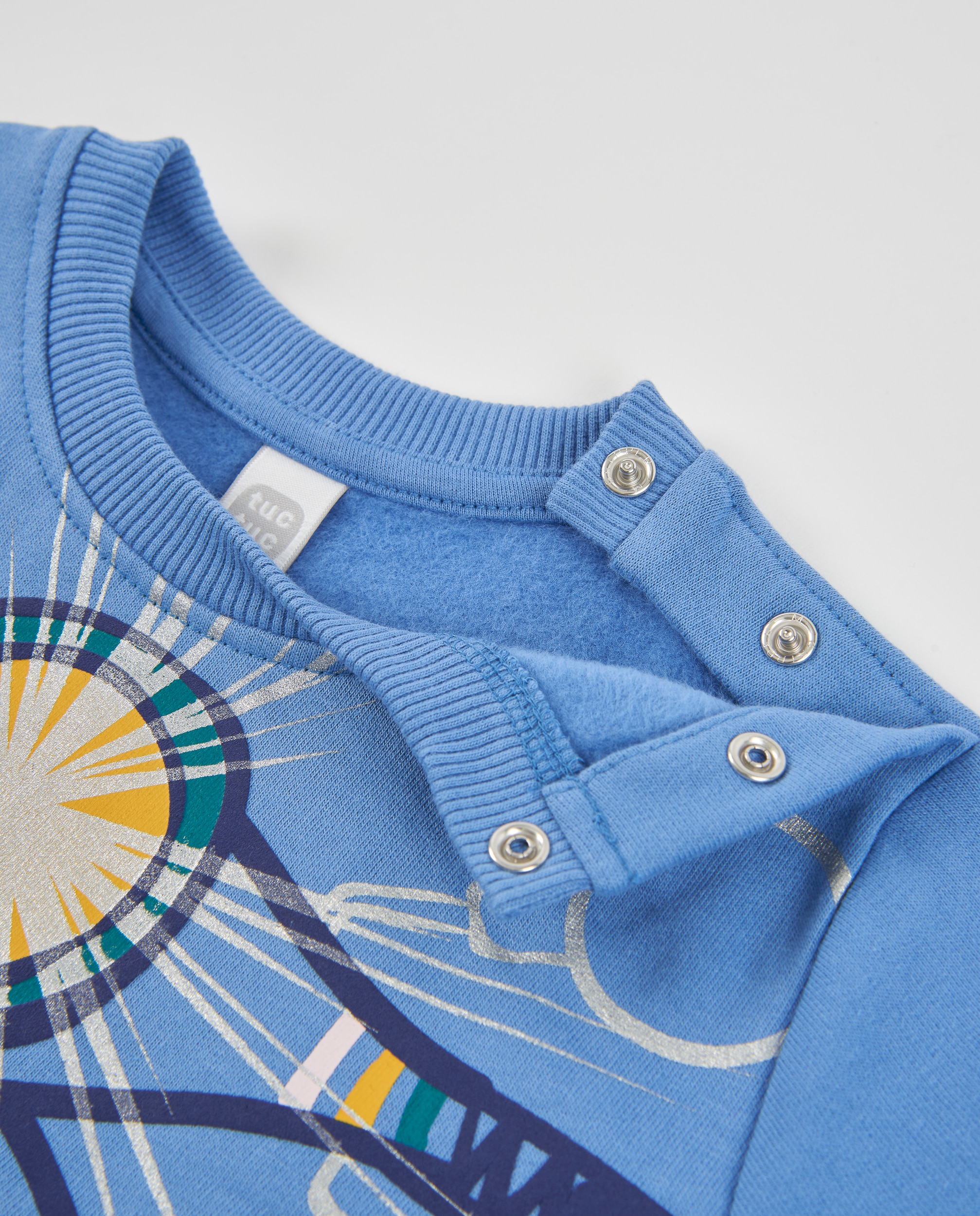 Sweatshirt Infantil de Felpa com Design de Vespa e Tecido Quente Azul-4