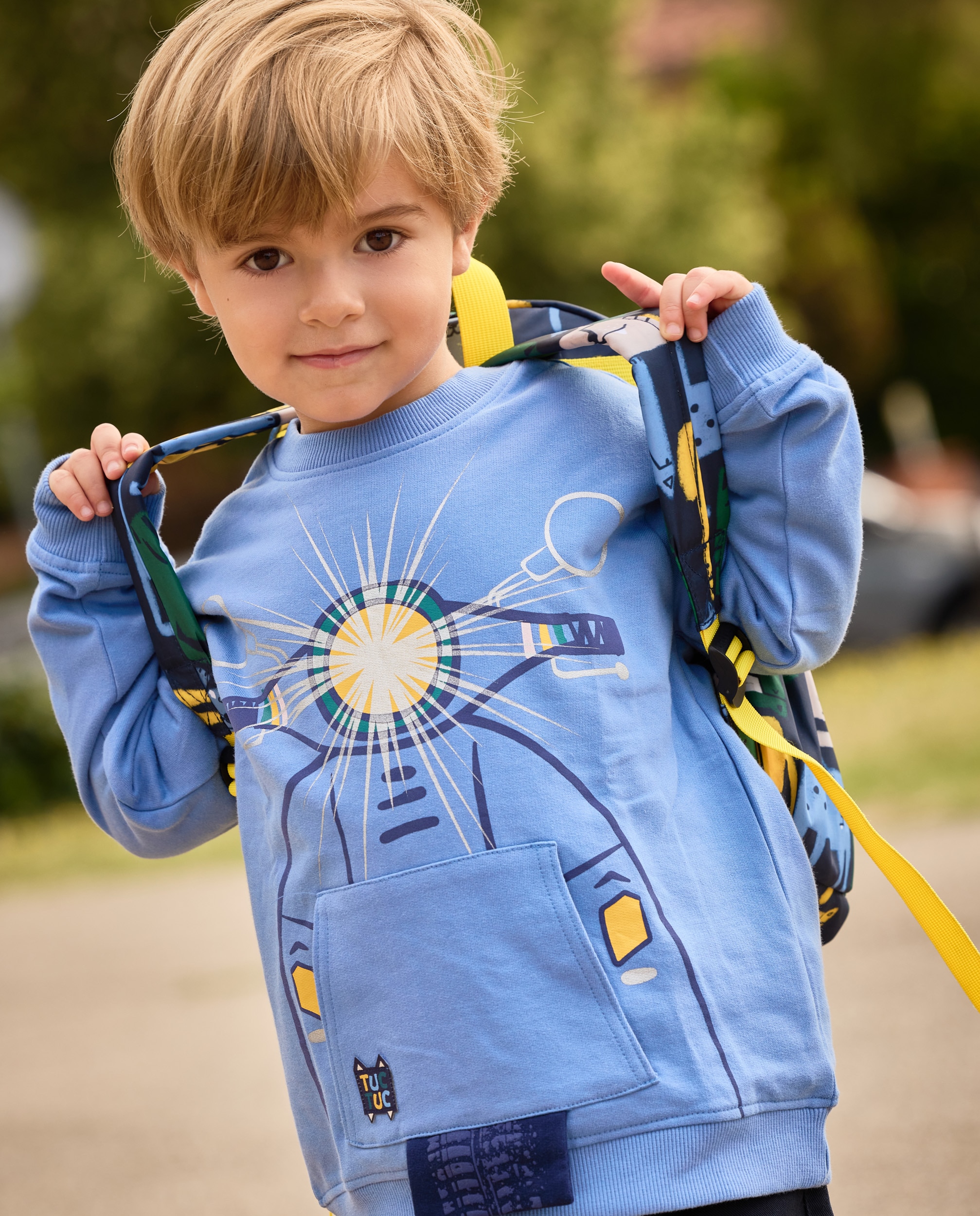 Imagem 0 de Sweatshirt Infantil de Felpa com Design de Vespa e Tecido Quente
