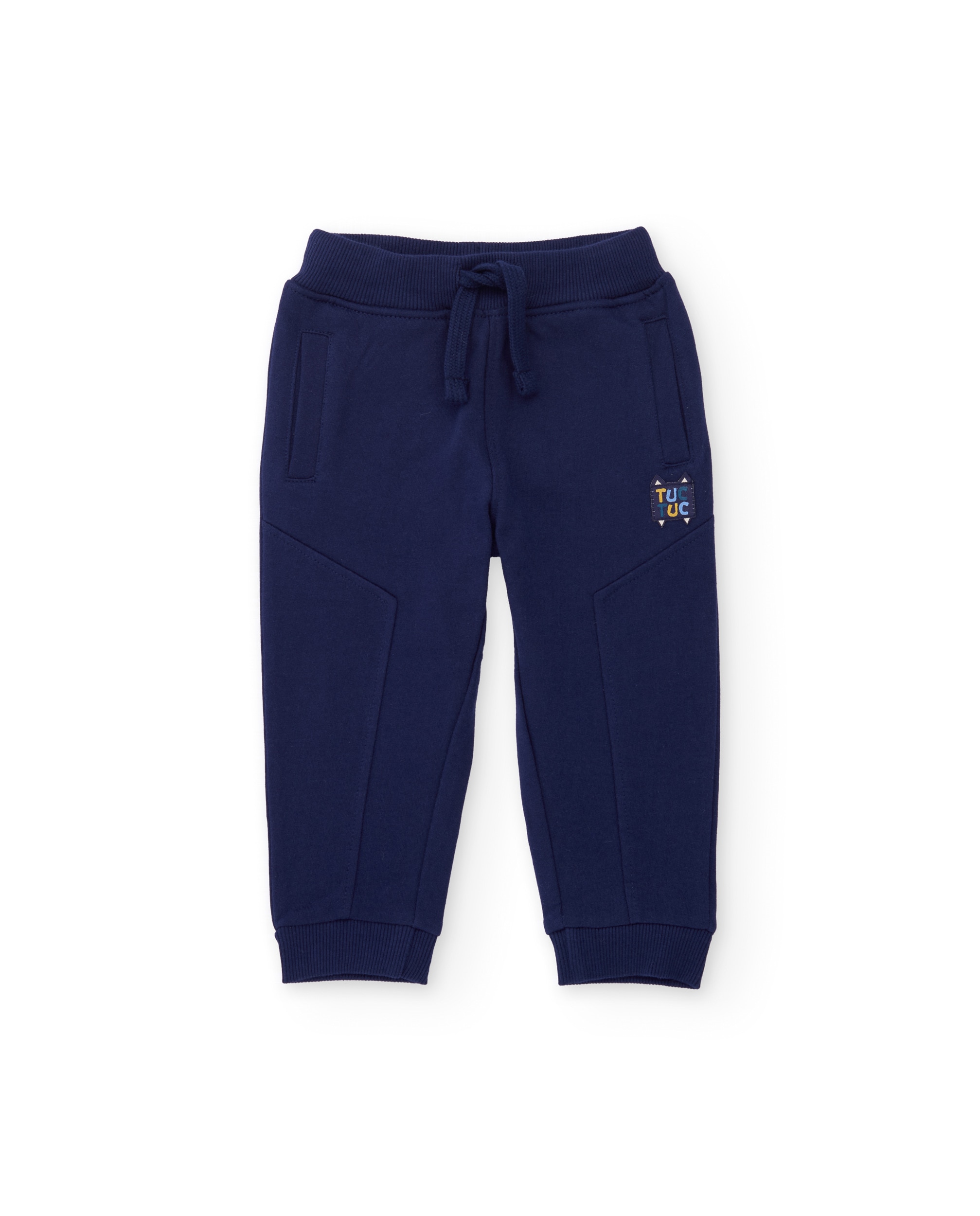 Conjunto Infantil de Felpa com Sweatshirt de Tigres e Calças Azul-marinho-4