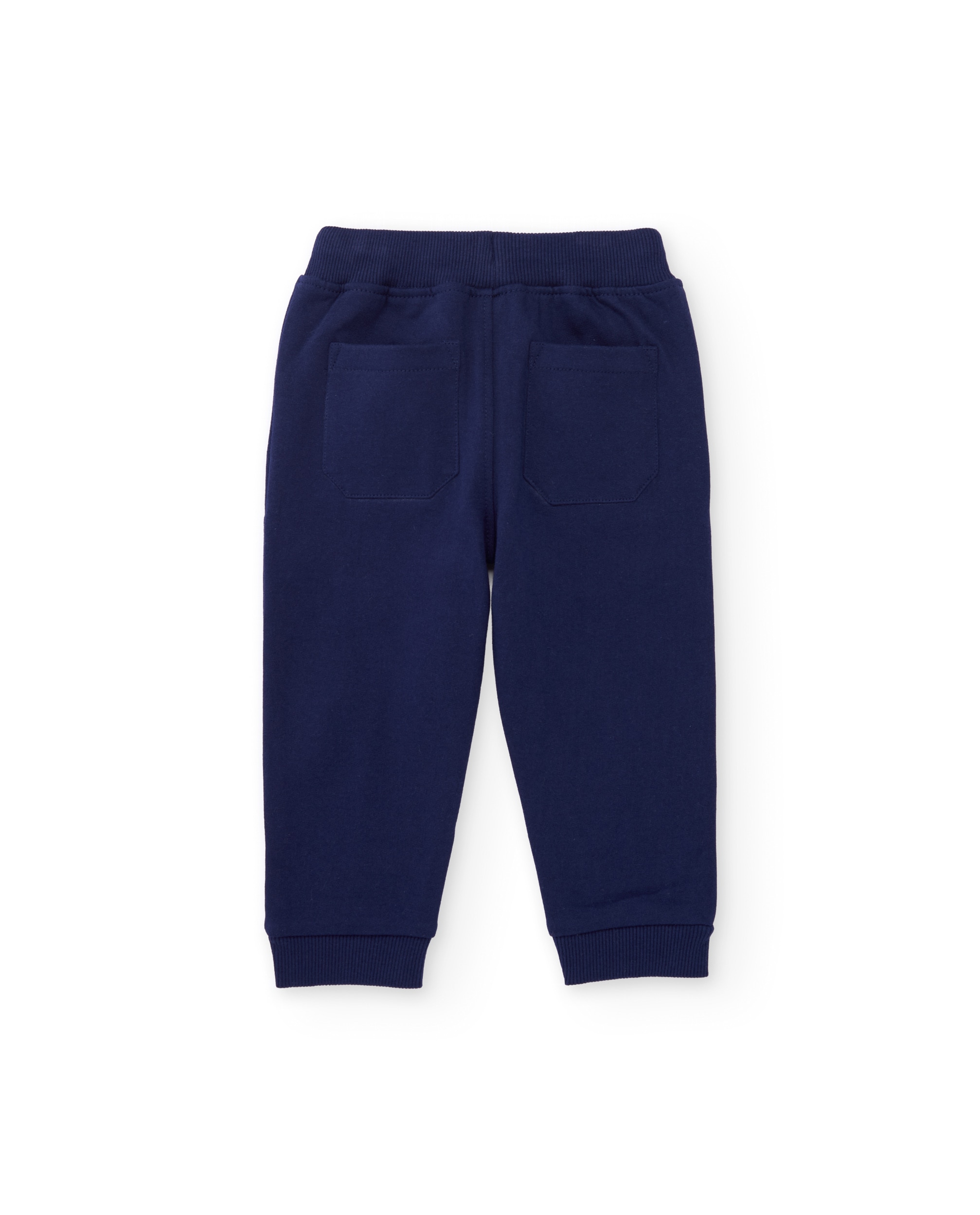 Conjunto Infantil de Felpa com Sweatshirt de Tigres e Calças Azul-marinho-6