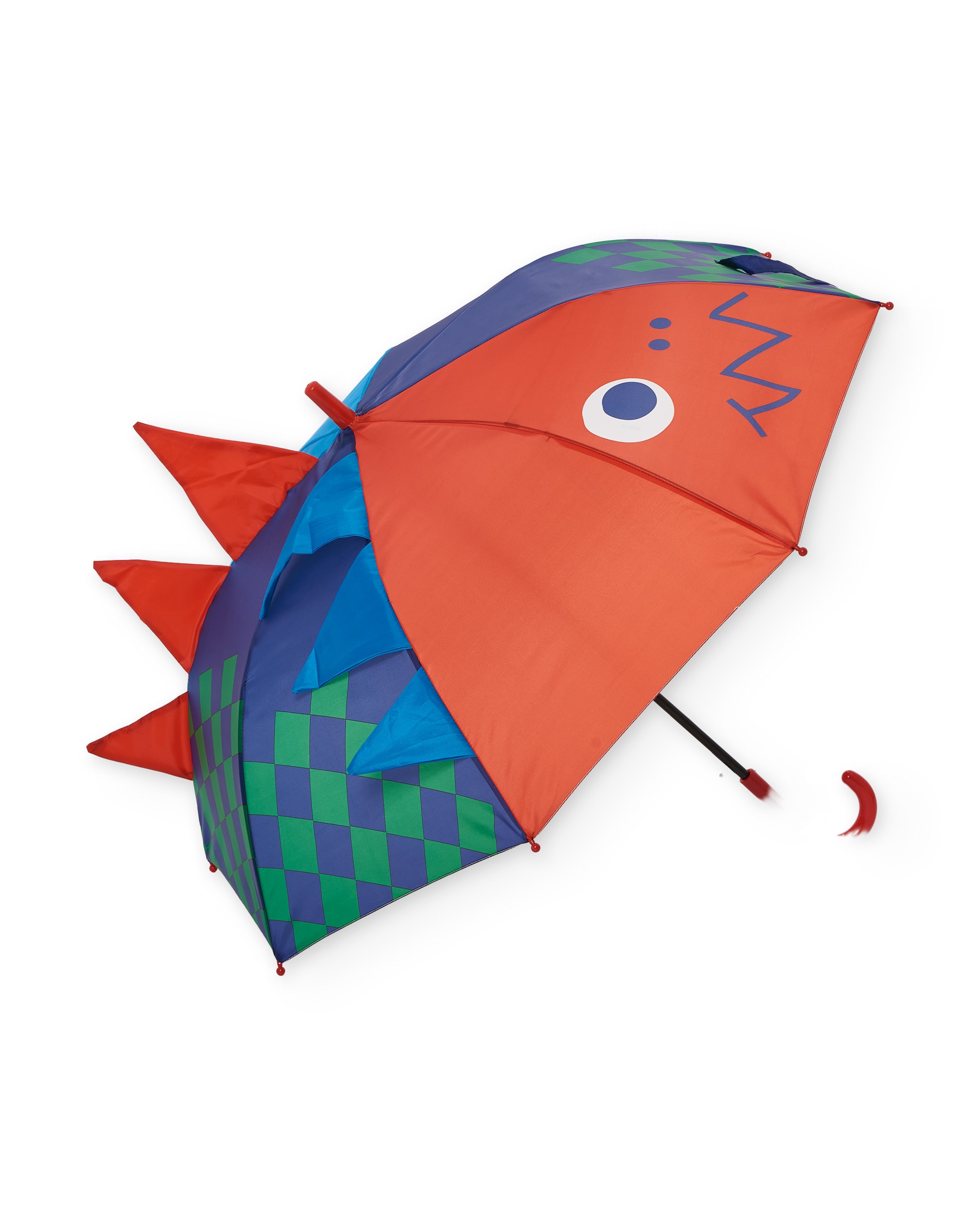 Guarda-chuva Infantil com Abertura Automática e Estampado Dinossauro Azul-2