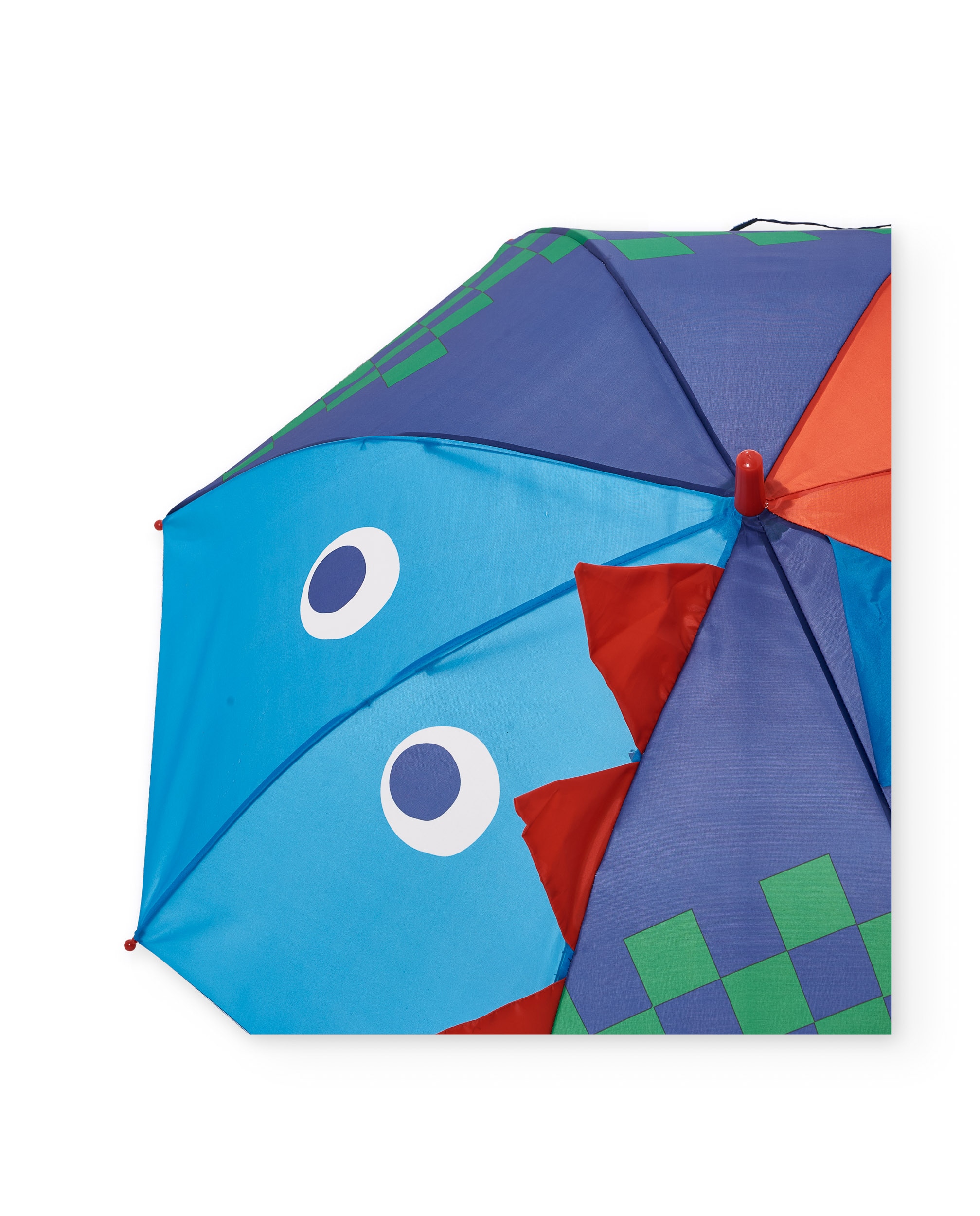 Guarda-chuva Infantil com Abertura Automática e Estampado Dinossauro Azul-4