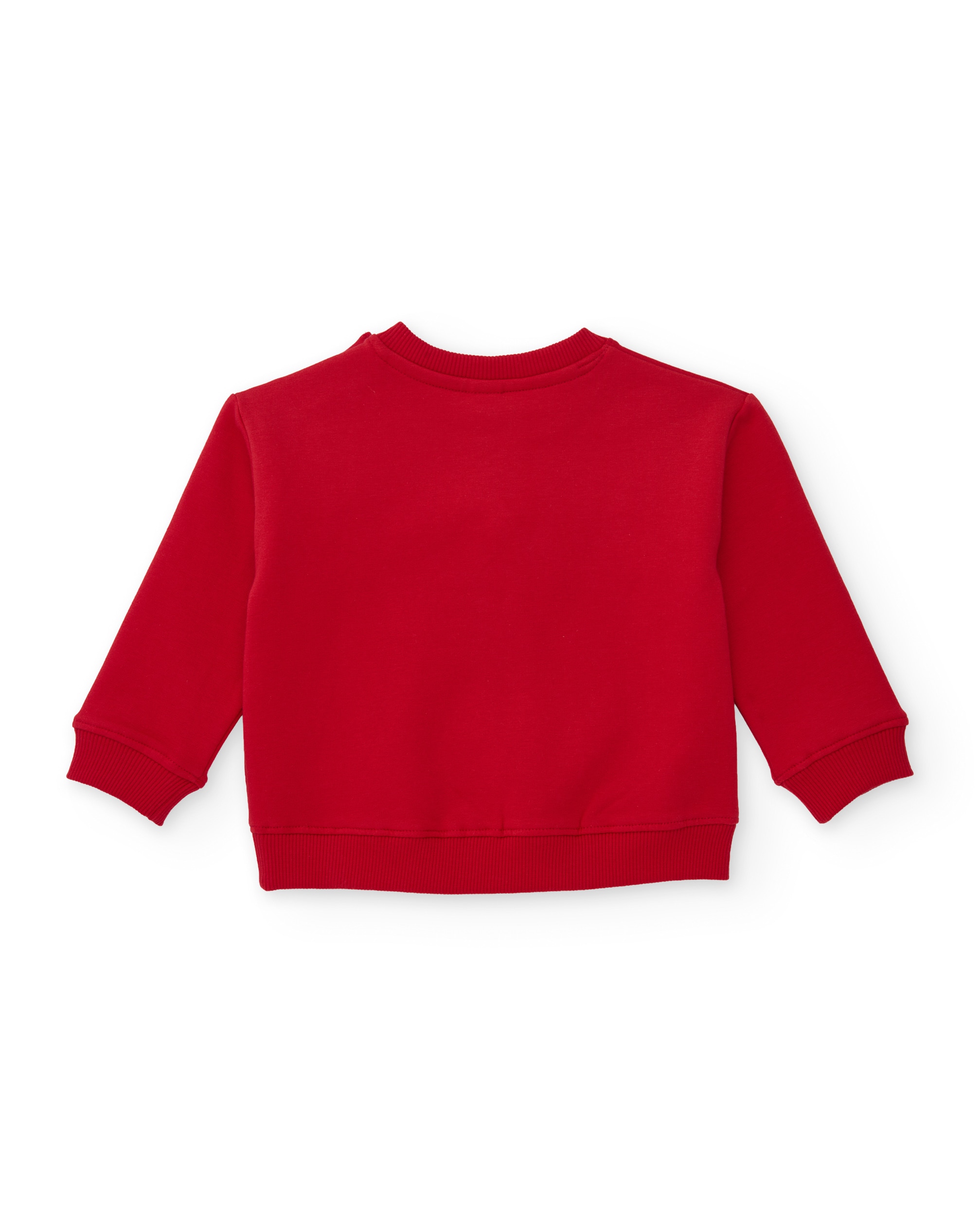 Sweatshirt Infantil de Felpa com Estampado de Dinossauro e Tecido Quente Vermelho-3