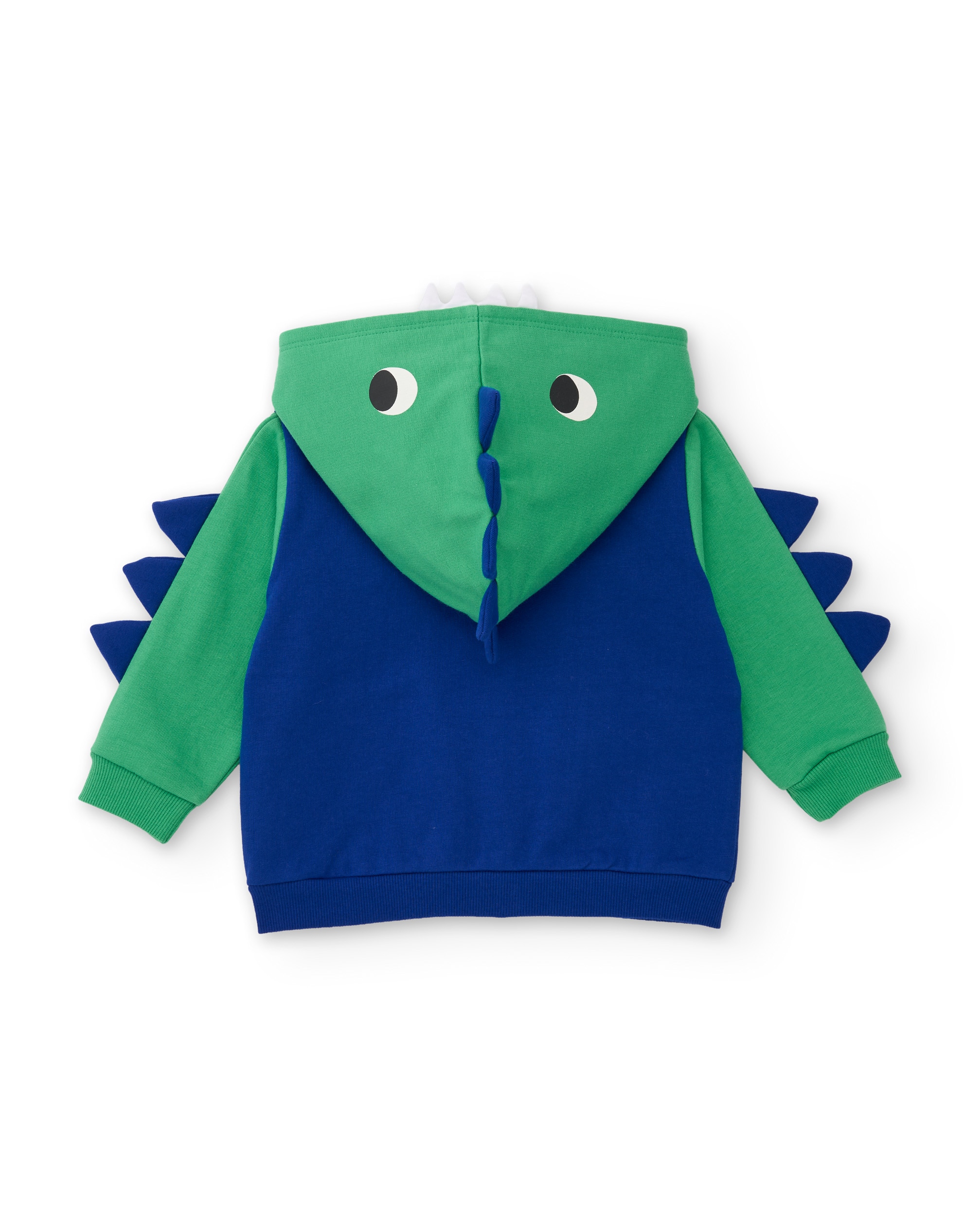 Sweatshirt Infantil de Felpa com Capuz e Design de Dinossauro Azul-3