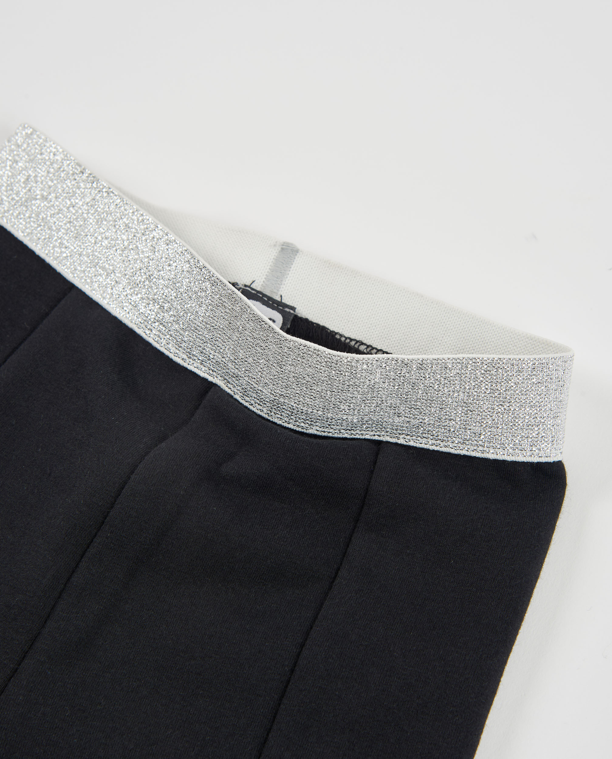 Leggings Infantil de Felpa com Laço Decorativo e Cintura Elástica Preto-4
