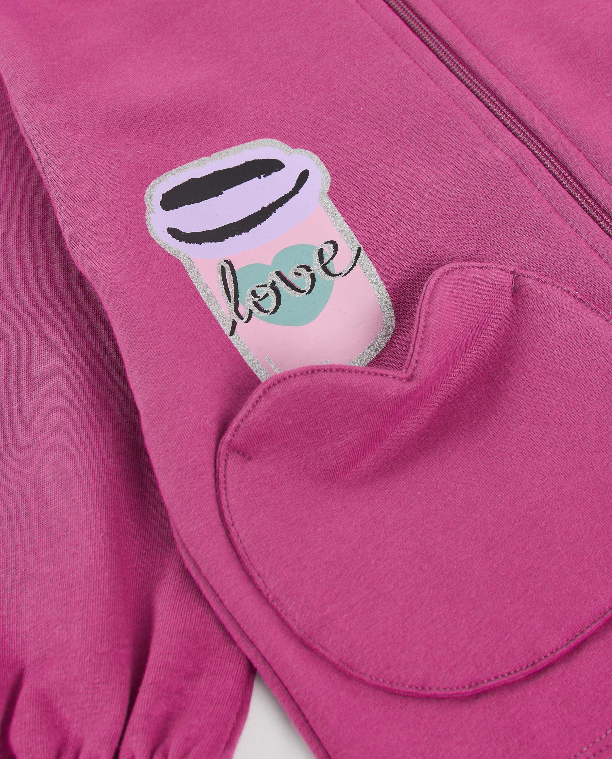 Sweatshirt Infantil de Felpa com Capuz e Design Divertido Violeta-4