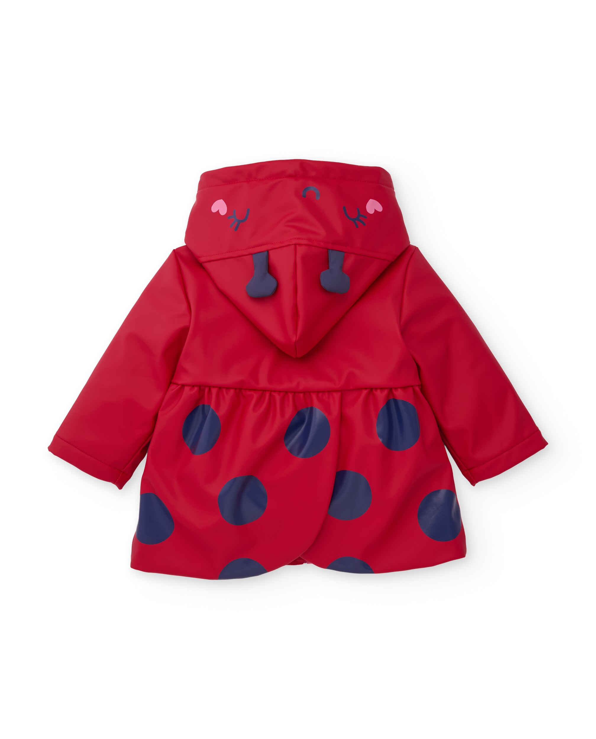 Impermeável Infantil com Capuz e Design de Joaninha Tuc tuc Vermelho-4
