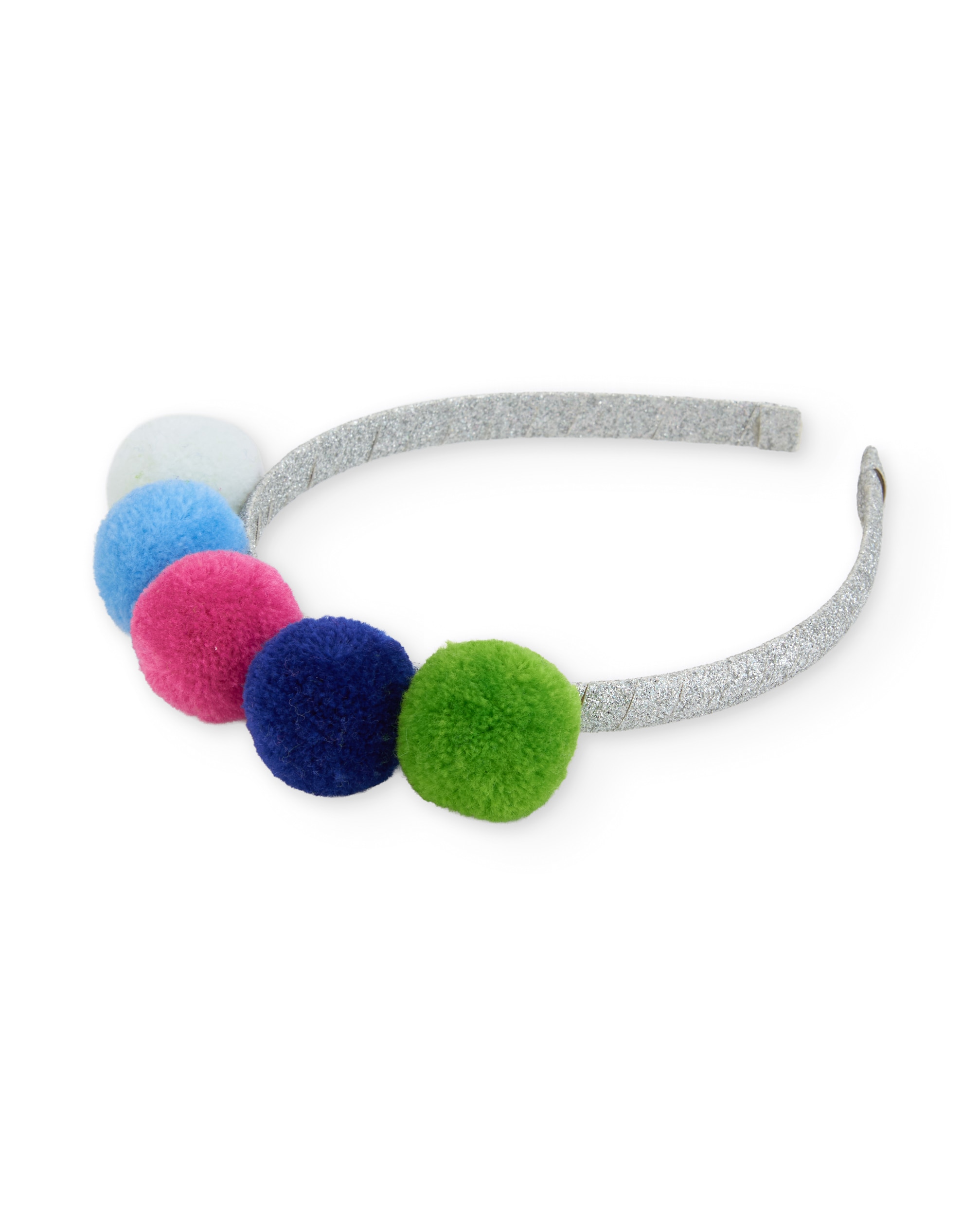 Bandolete Infantil com Pompões Coloridos e Detalhes de Brilho Multicolor-2