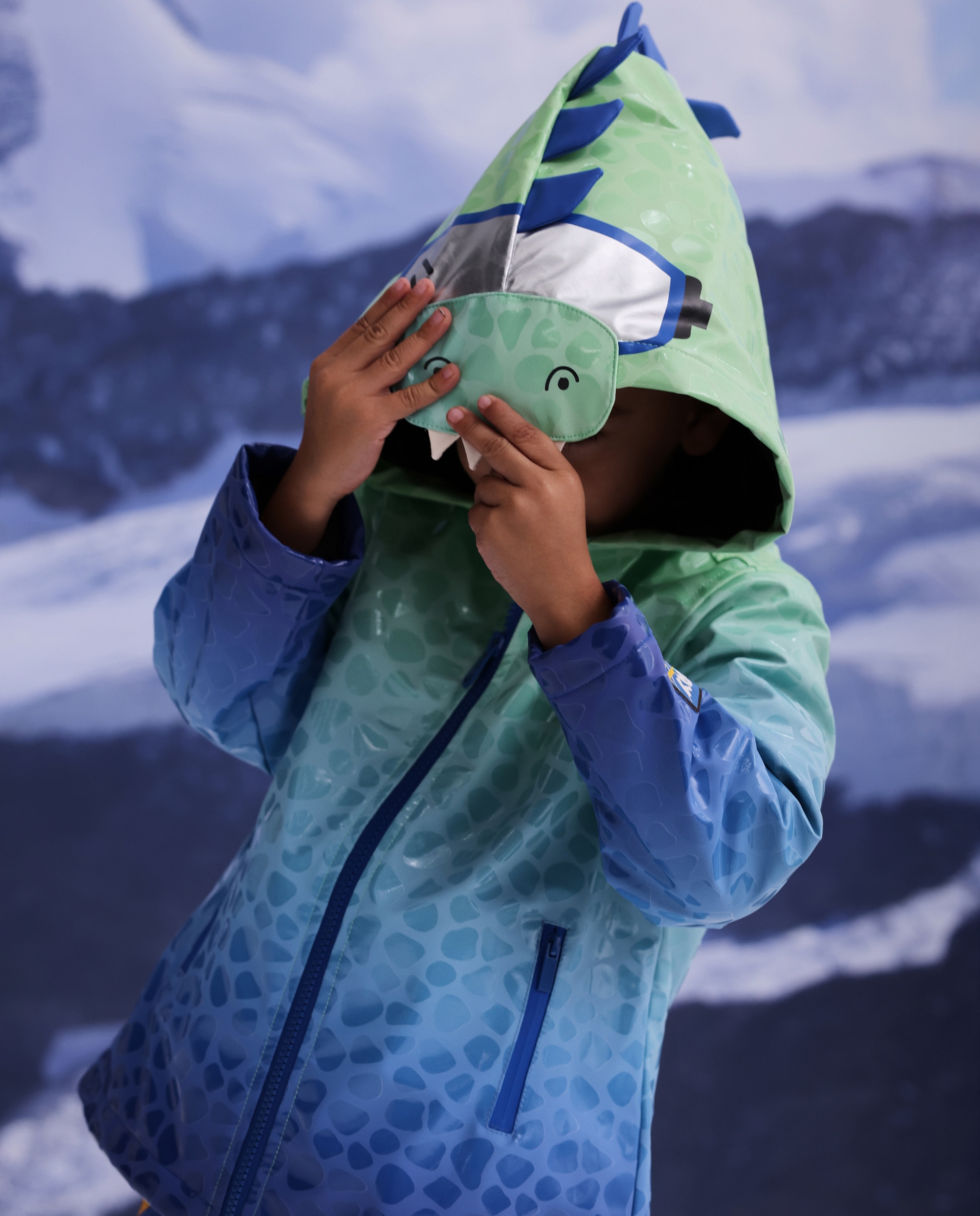 Imagem 0 de Impermeável Infantil com Capuz e Design de Crocodilo
