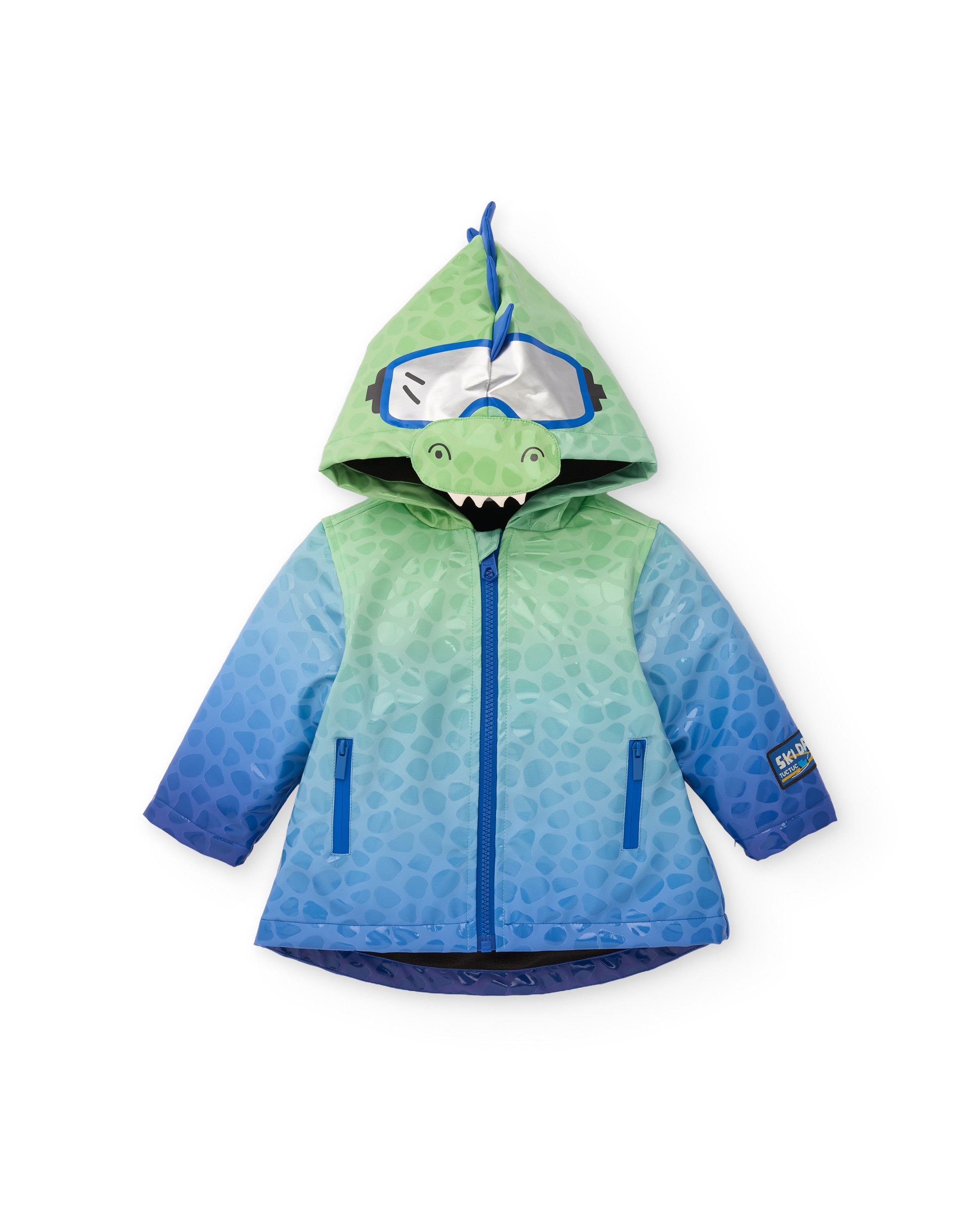 Impermeável Infantil com Capuz e Design de Crocodilo Tuc tuc Azul-2