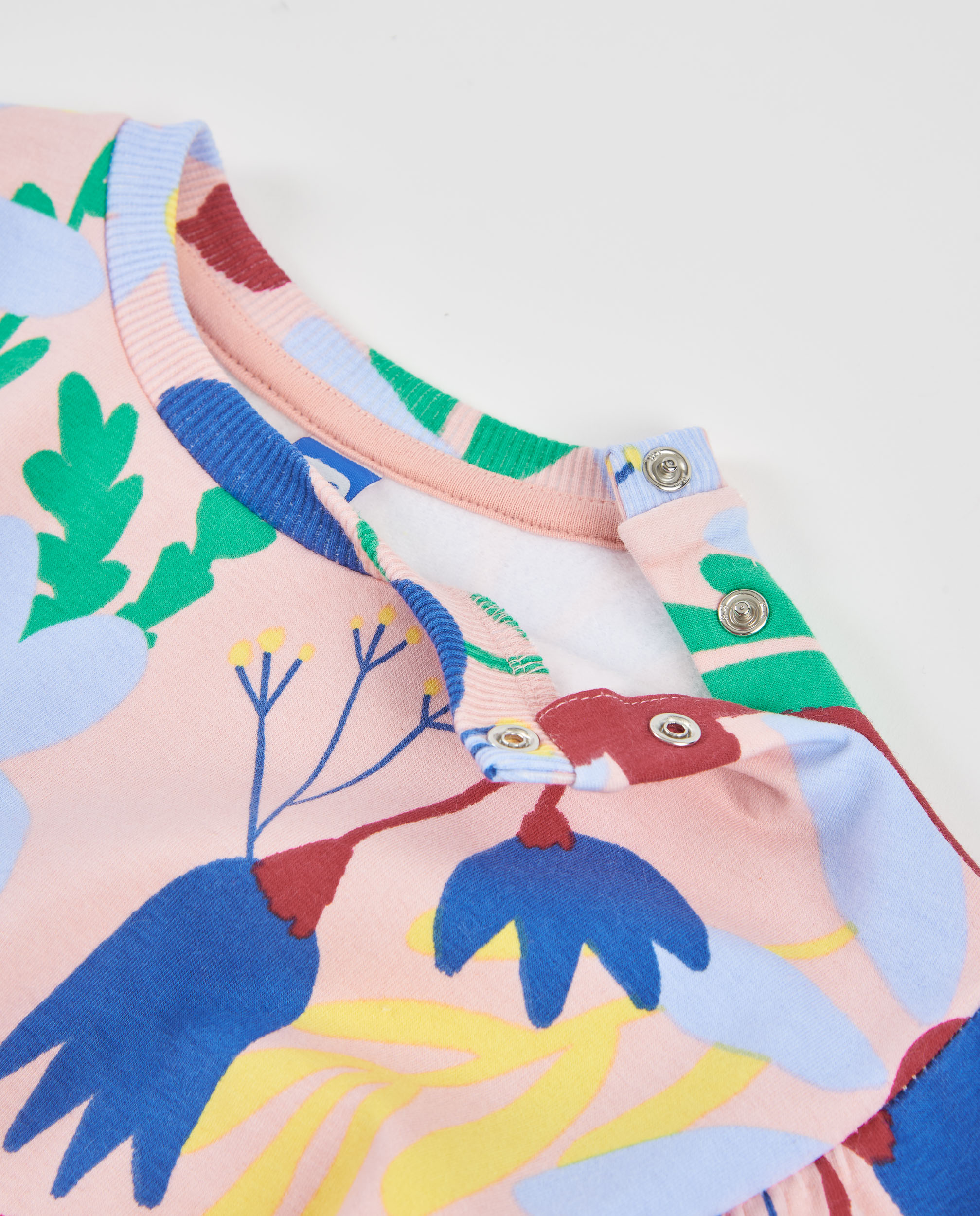Sweatshirt Infantil de Felpa com Estampado Floral e Tecido Quente Rosa-claro-3