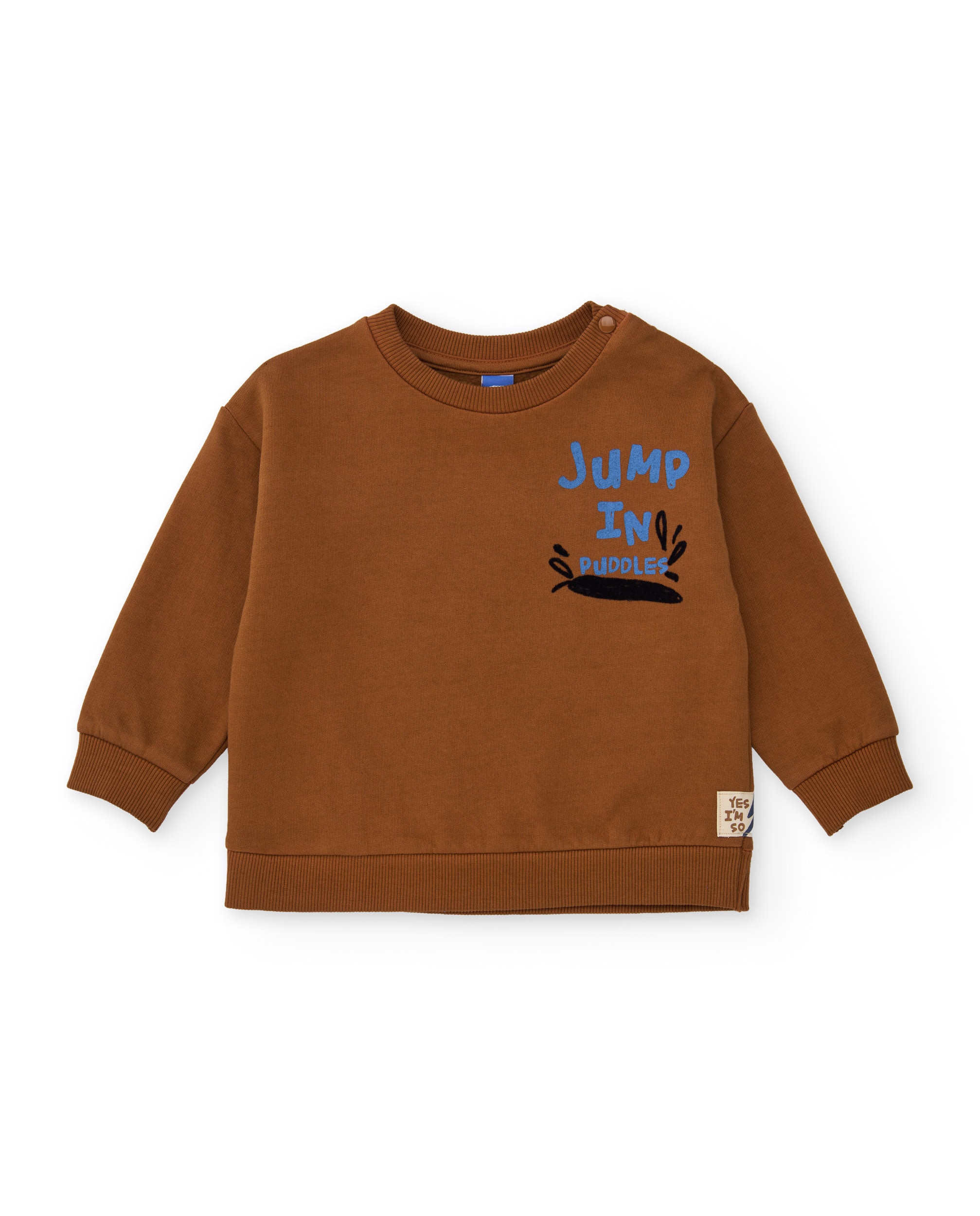 Imagem 0 de Sweatshirt Infantil de Felpa com Estampado de Sapo e Mensagem Frontal