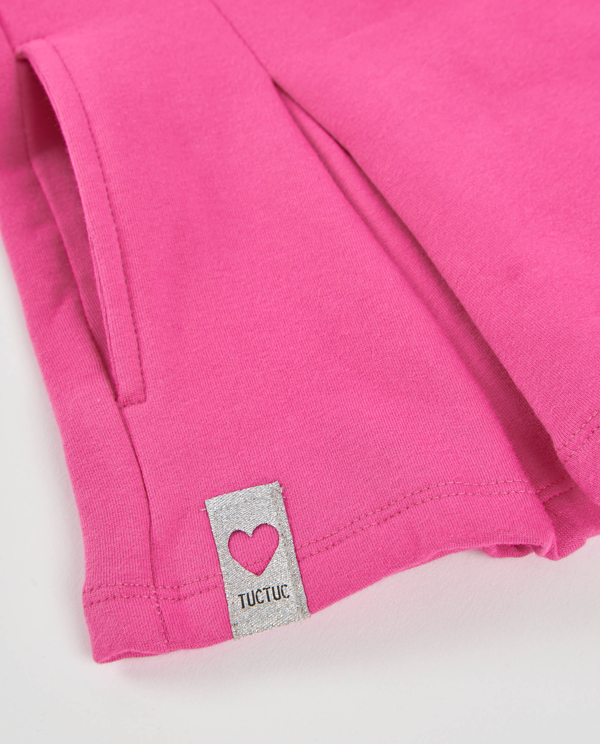 Saia Infantil de Felpa com Cintura Elástica e Tecido Suave Rosa-5