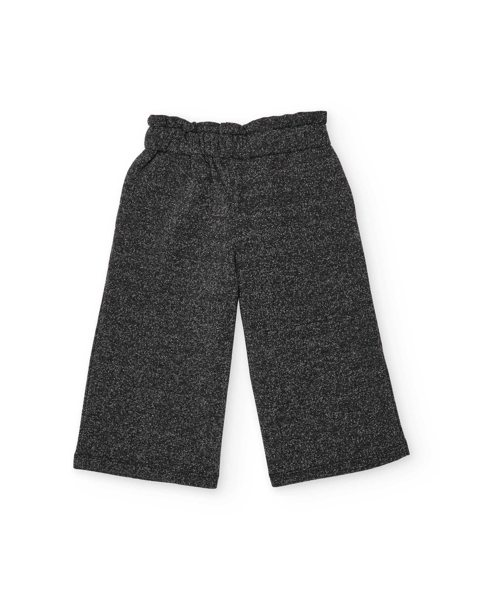 Calças Infantil de Felpa com Cintura Elástica e Tacto Suave Cinzento-2