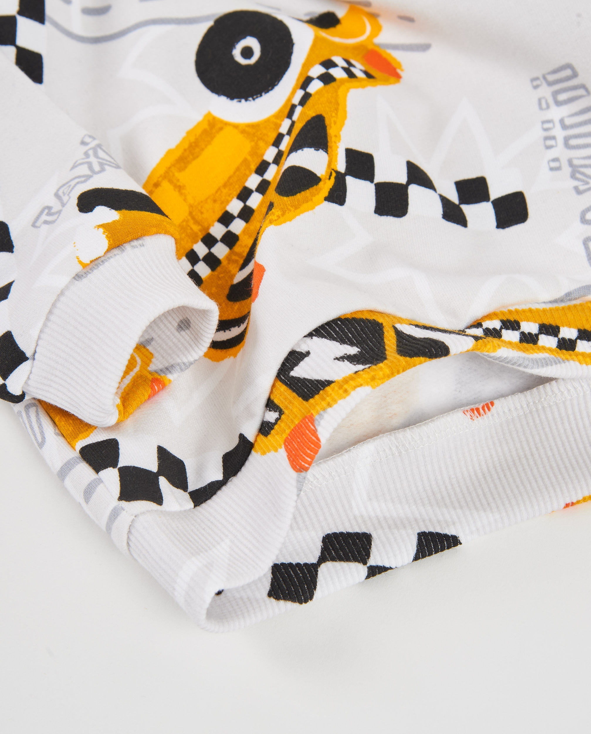 Sweatshirt Infantil de Felpa com Print de Automóveis Branco-4