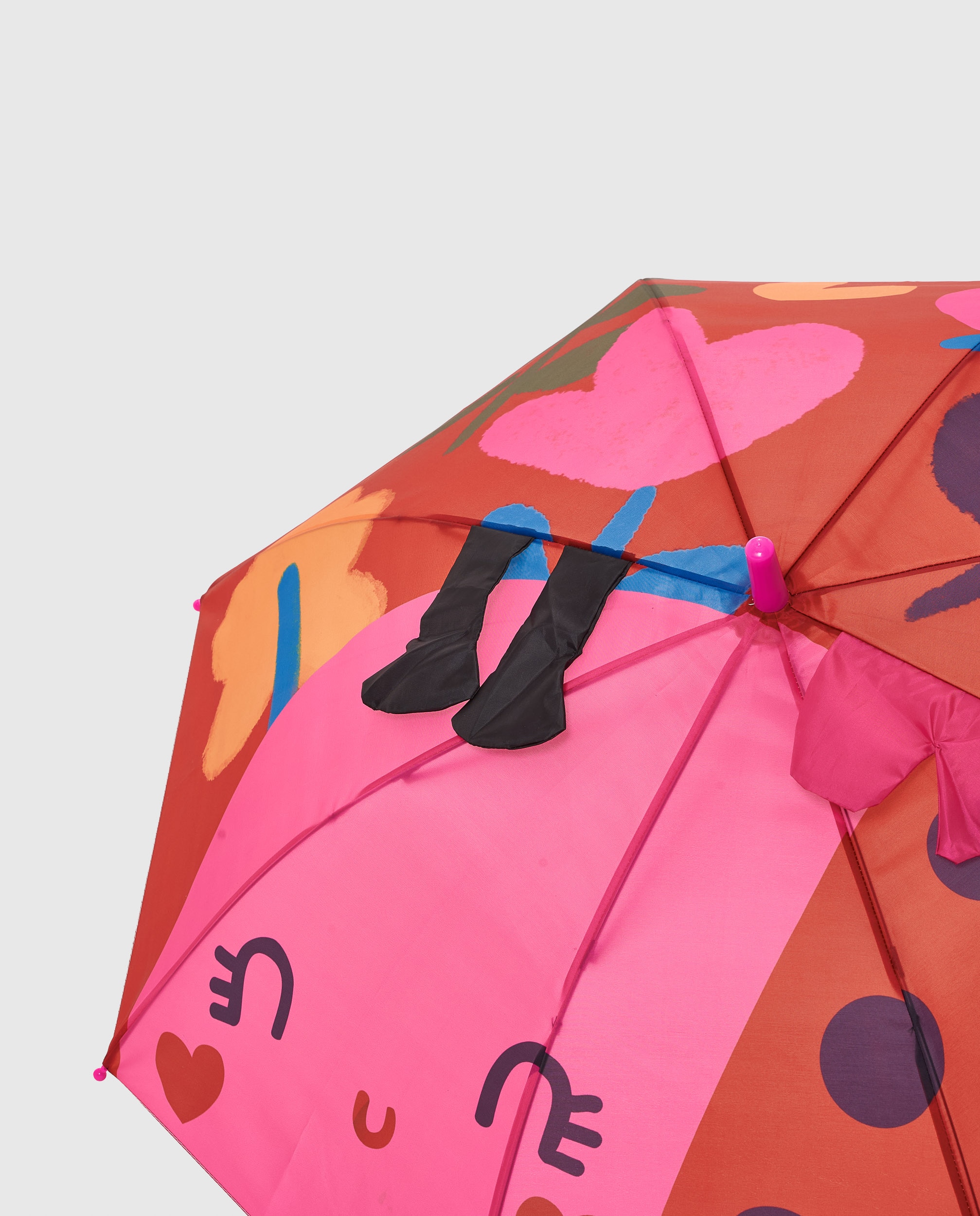 Guarda-chuva Infantil com Estampado de Joaninha e Cores Vivas Vermelho-4