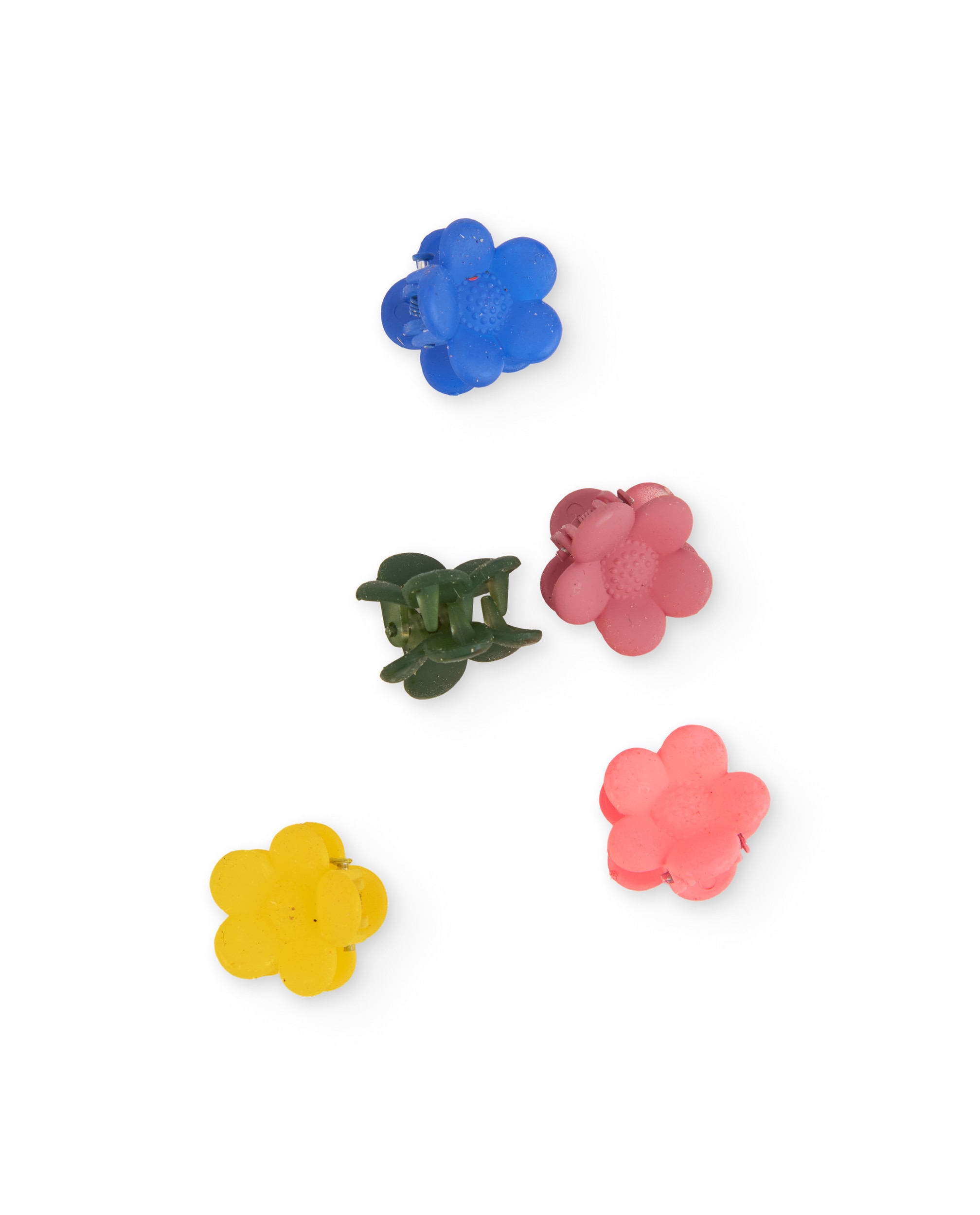 Clips de Cabelo com Forma de Flor e Cores Vivas Multicolor-3